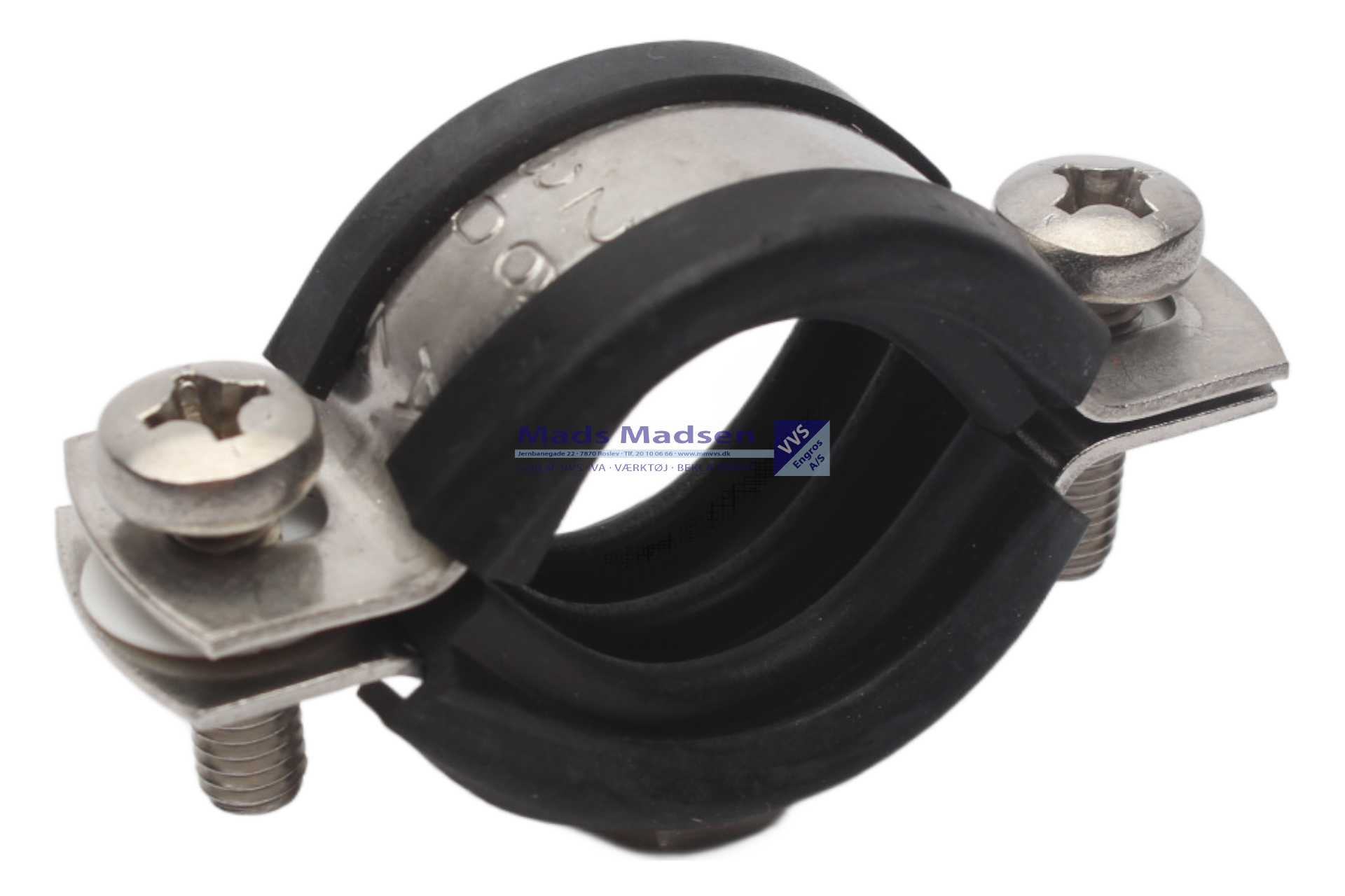 26-30mm Fischer SaMontec FRS rørbærer M8 A4 (3/4")