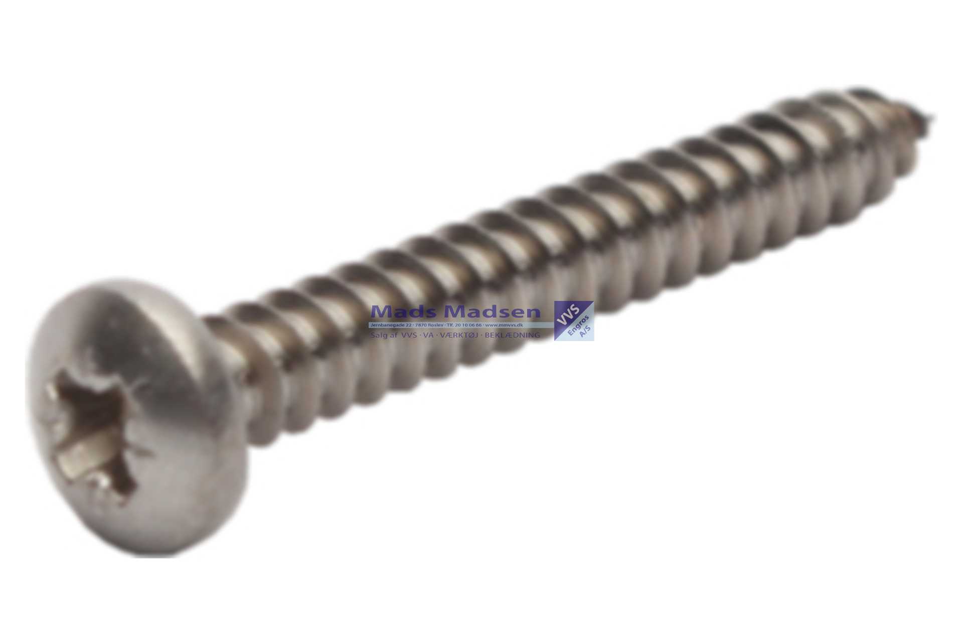 6,3 x 50 Pladeskrue DIN 7981C A2 PH PZ 200 stk/pk