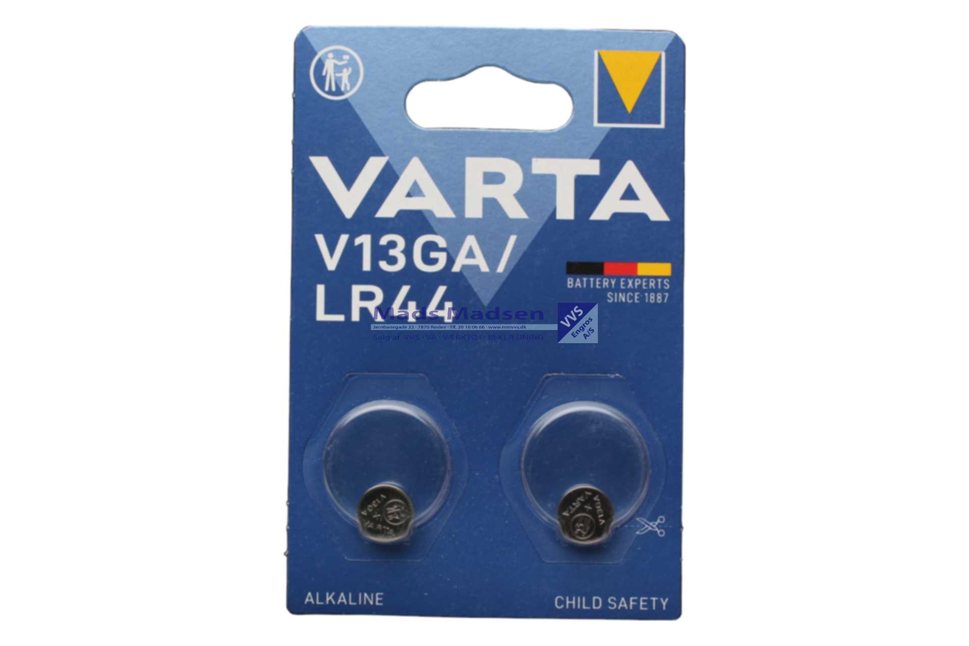 Alkaline Batteri 1,5V LR44/357A/AG13/A76 (2)