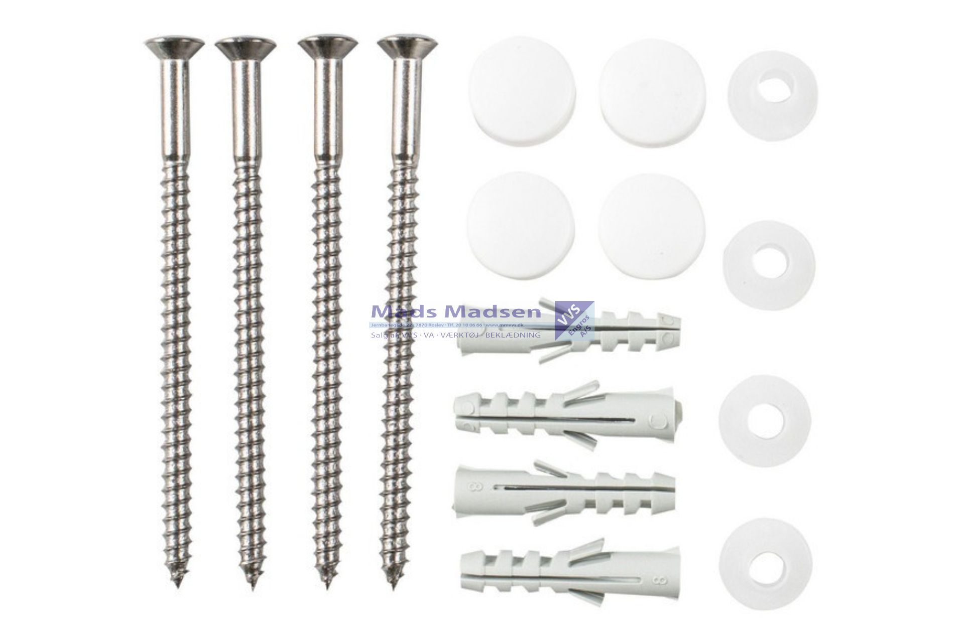 Monteringsskruer til toilet sæt á 4 stk