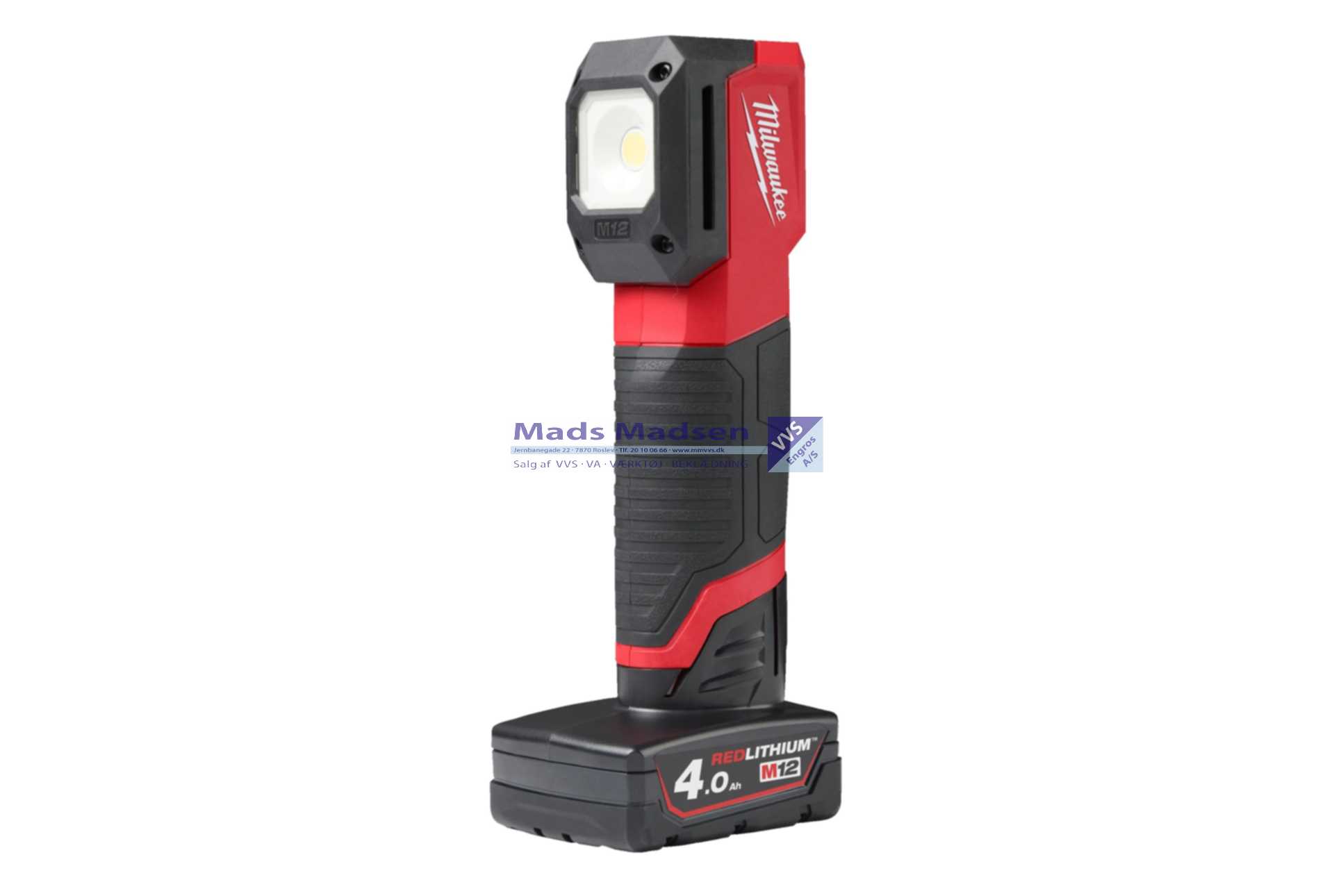 Milwaukee M12 Lampe med justerbar farvetemperatur op til 1.000 Lumen CML-401 4933479366 *NETTOPRIS*