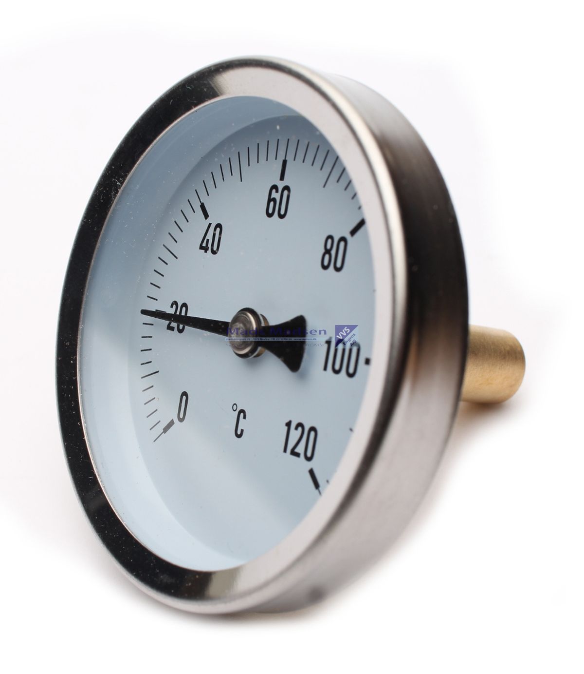 1/2" x 40mm Ø63 skivetermometer 120gr.