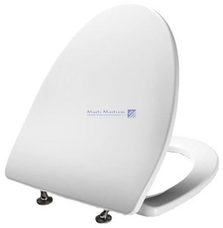 Sæde Pressalit Cera+ hvid fast beslag med soft close