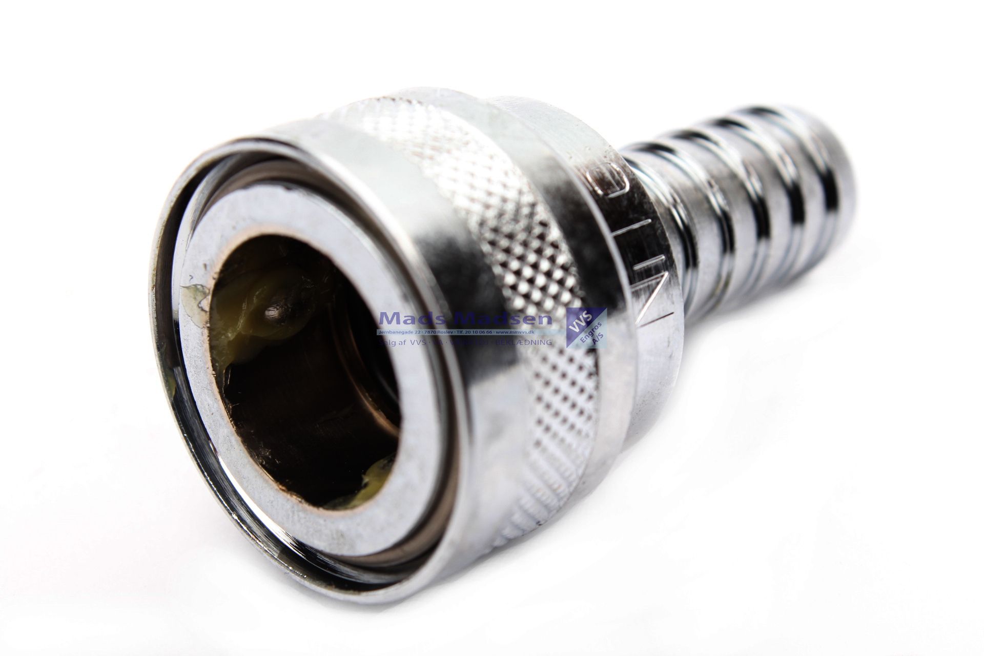 Koblingshus m/ sl.studs 1/2" x 1/2"