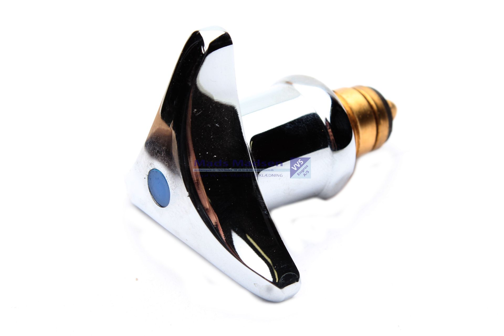 3/8" komp ventiloverdel blå