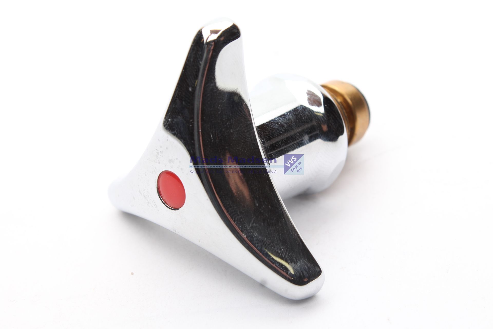 1/2" komp ventiloverdel rød