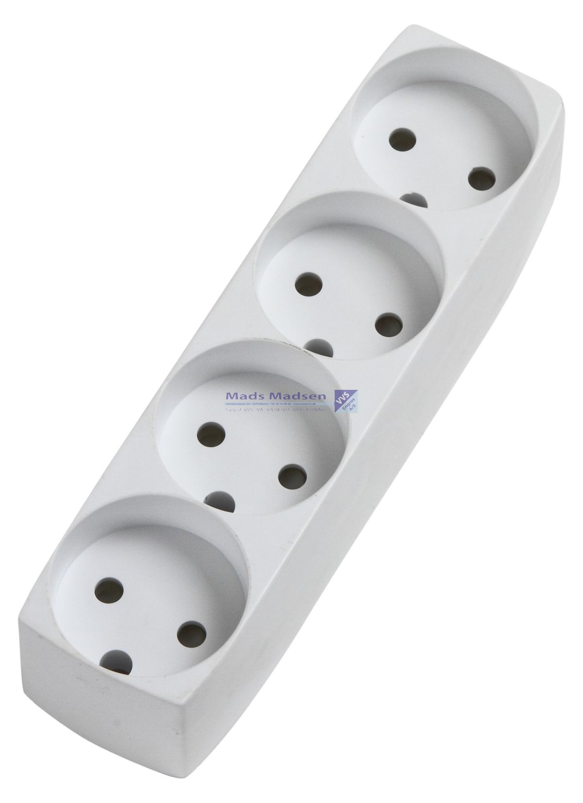 Stikdåse 1,5 m ledn. 4R u/ jord 10A/250V