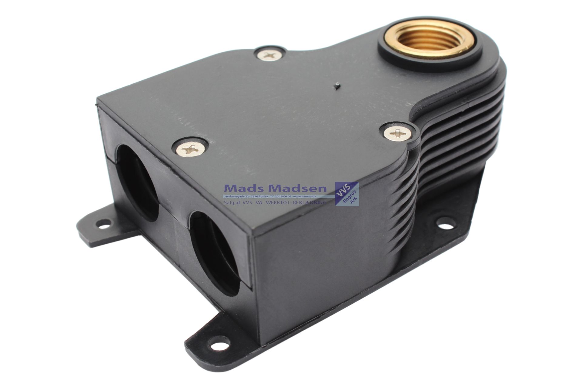 MM 2-rørs koblingsdåse uden omløber f/12-15-18mm