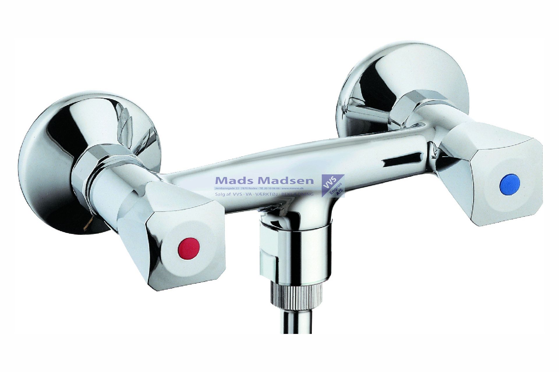 Børma 2-grebs brusebatteri standard 3/4" u/ forskr. OP/NED