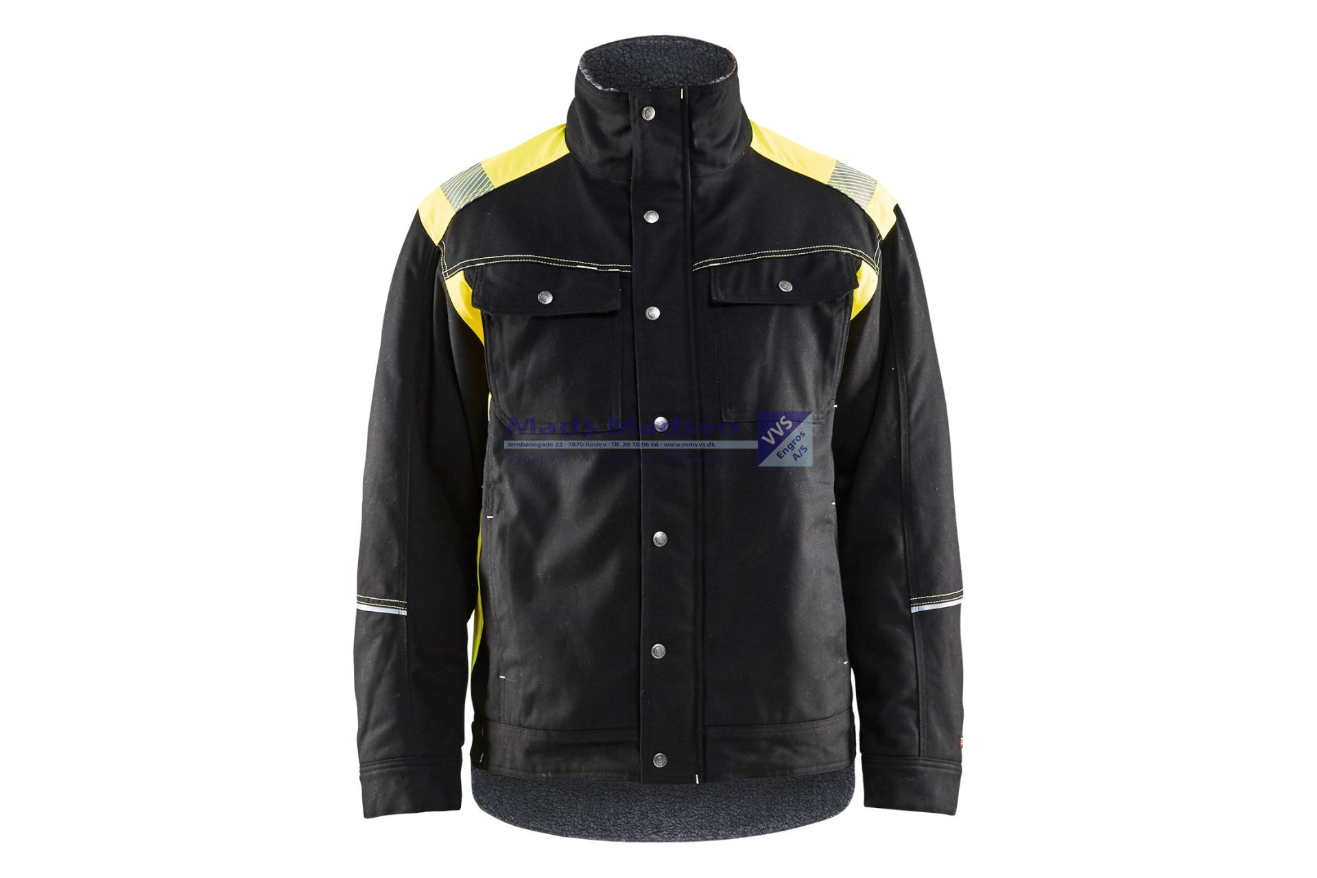 Blåkläder Vinterjakke 4915-1370-9933 str. XL sort/gul bom 100%