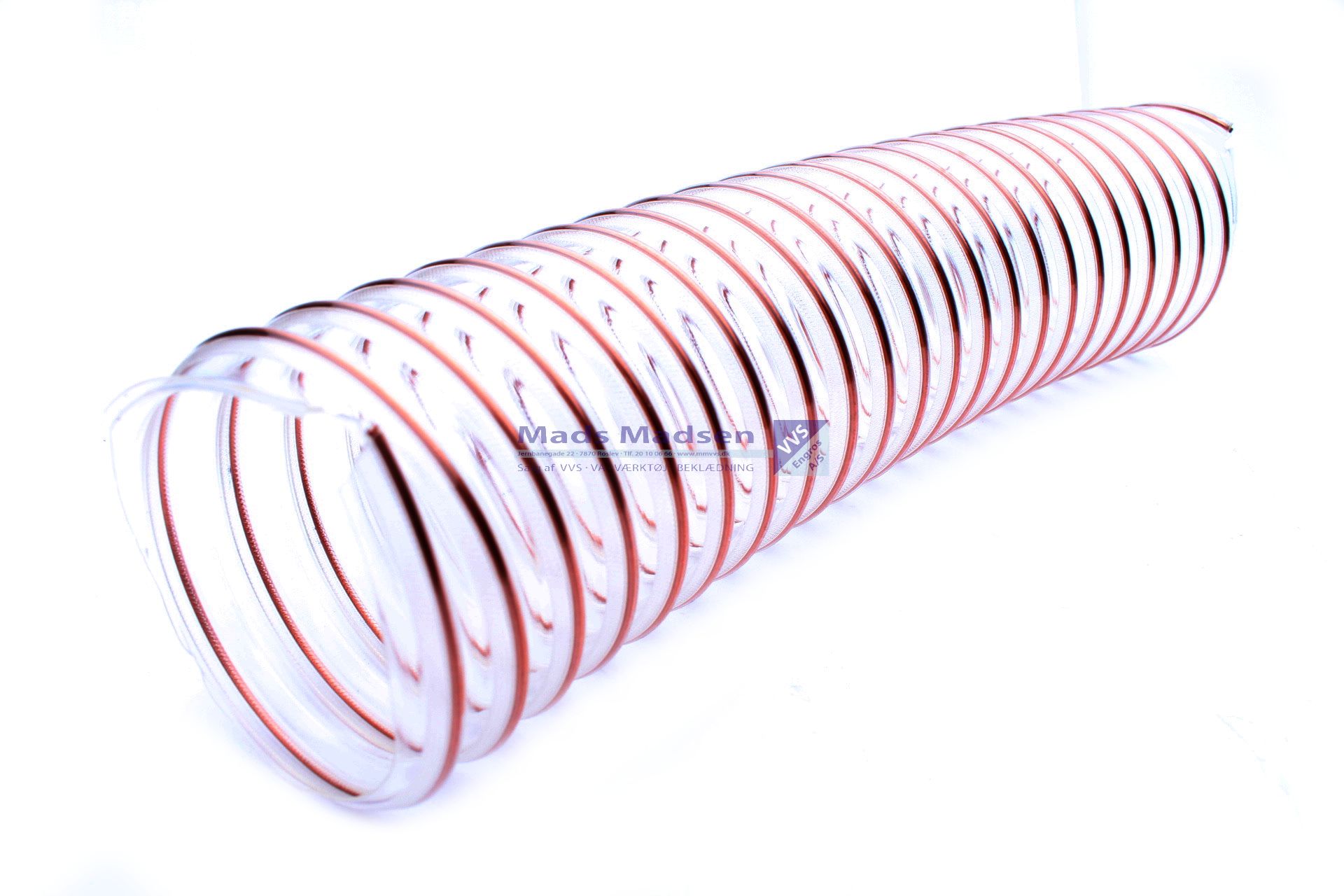 80 mm PUR sugeslange m/ stålspiral FLAMEX B-F