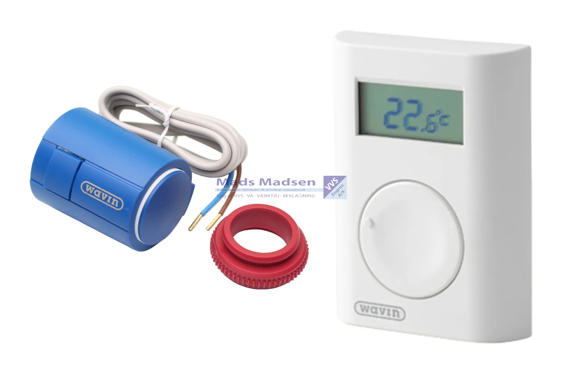 Wavin AHC 9000 rumtermostat & telestat trådløs