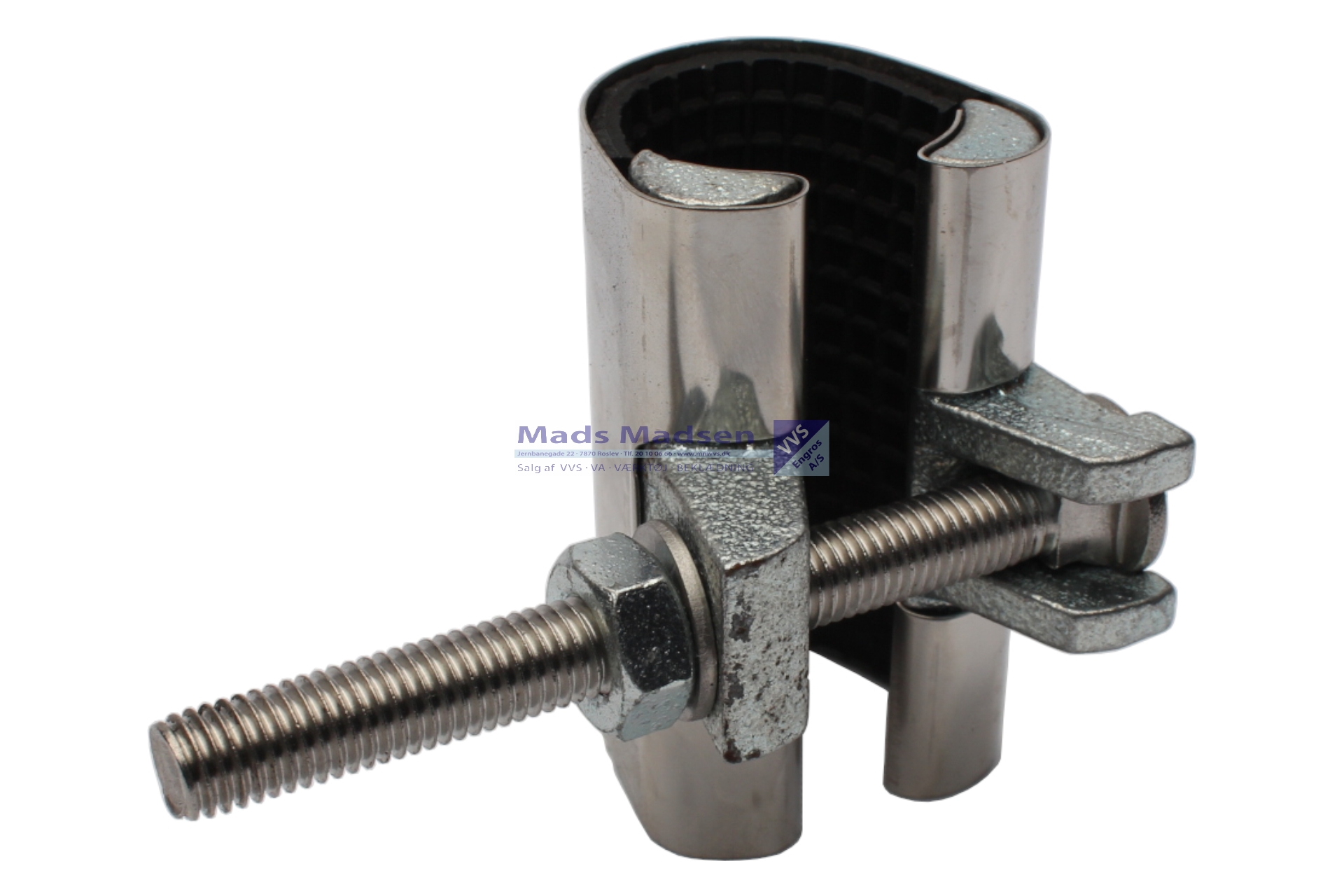 1/2" Rustfri rep klemme 21-25mm lgd 60mm