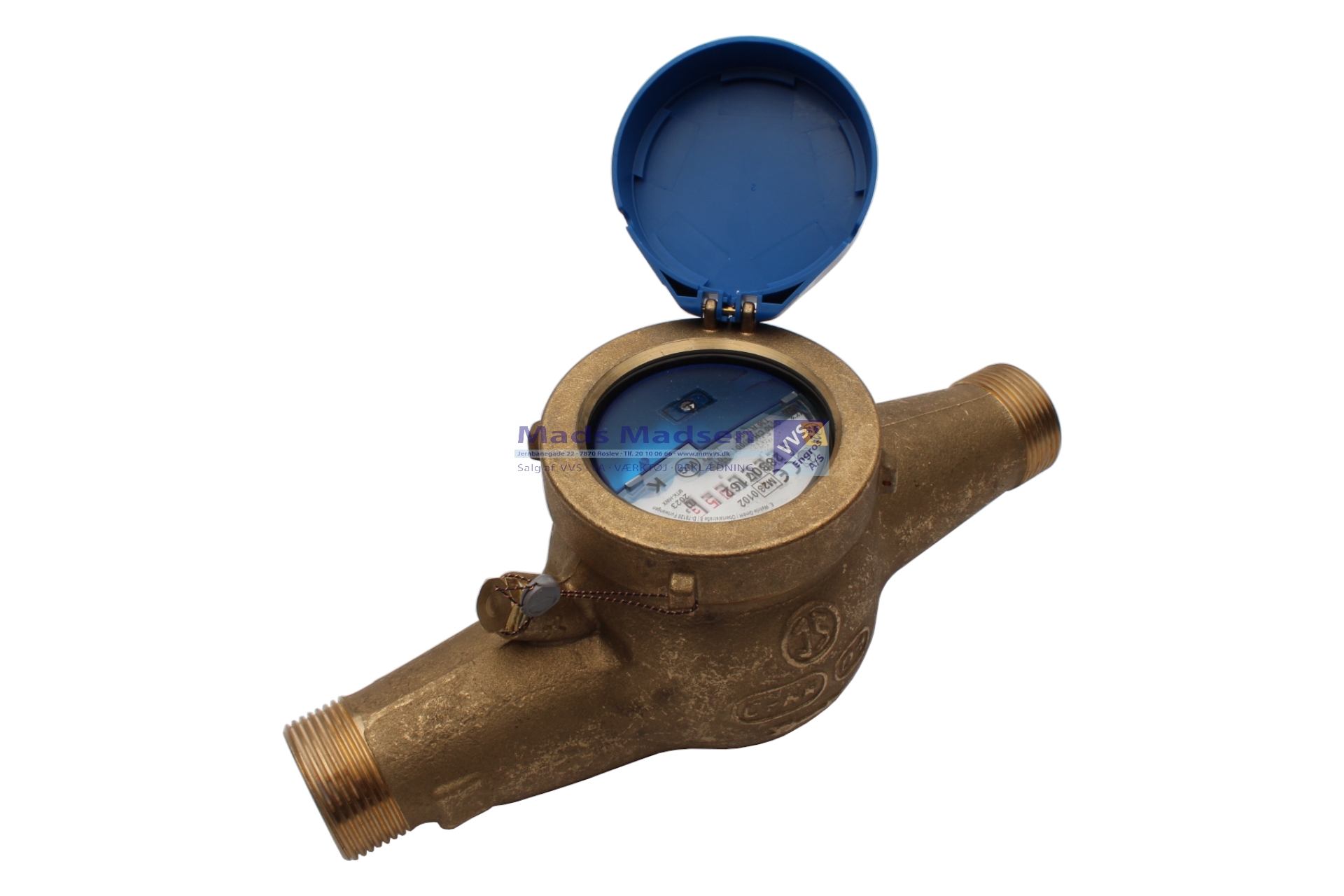 MNR vandmåler våd Kl B 1 1/4" x 260mm Qn 6 Q3=10m3 - forberedt for impuls 1/10ltr