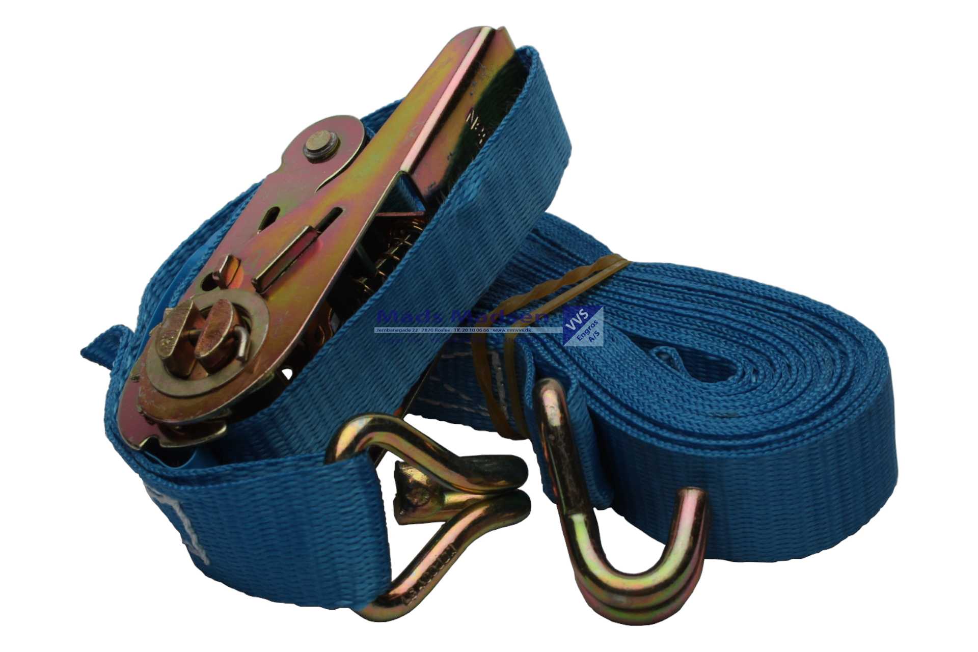 Båndsurring 25mm 0,5+5,5 mtr. 250/500 kg. *NETTOPRIS*