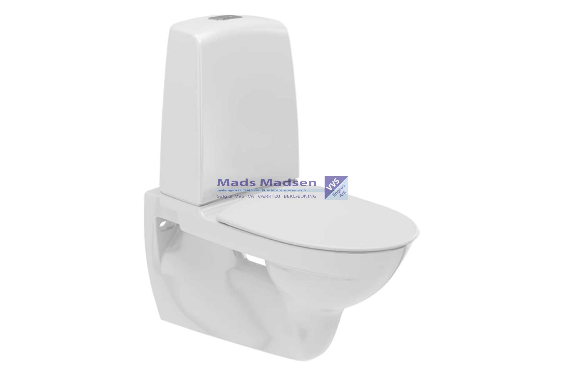 Ifø Spira Rimfree vægtoilet, uden skyllekant, 4/2 liter skyllevolume