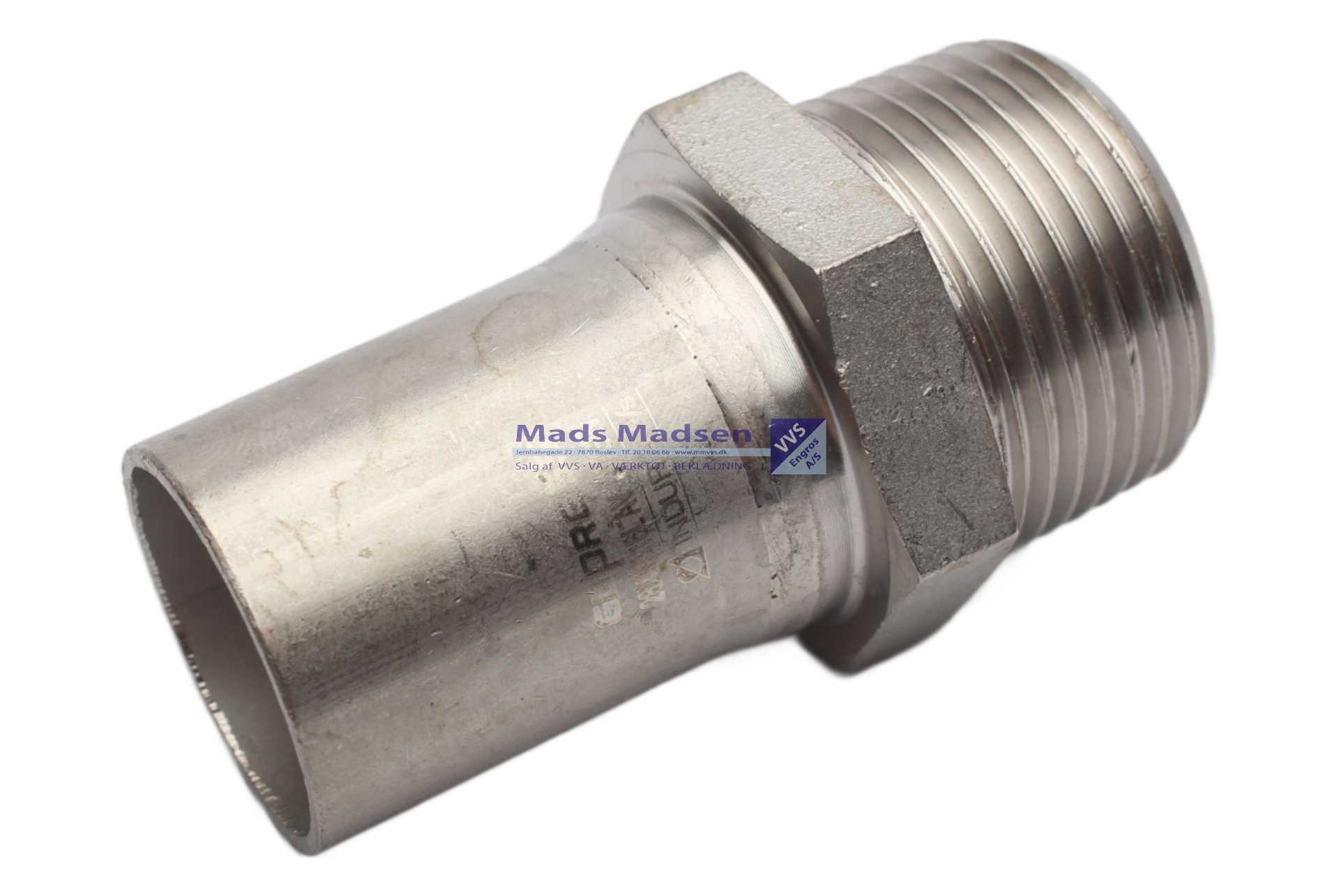 28mm x 1" RacMet RF/SF pres overg. pn/n M-bakke 316L