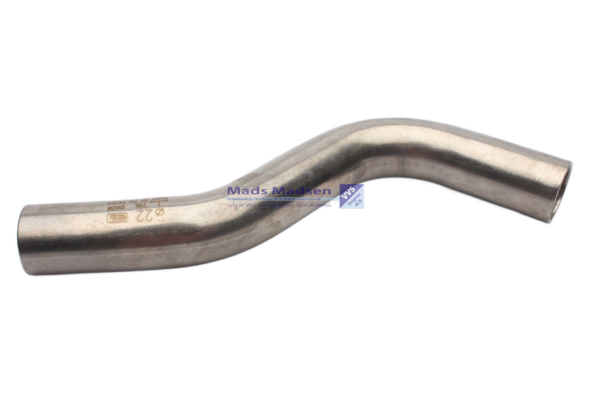 22mm RacMet RF/SF pres overbøjning pn/pn M-bakke 316L