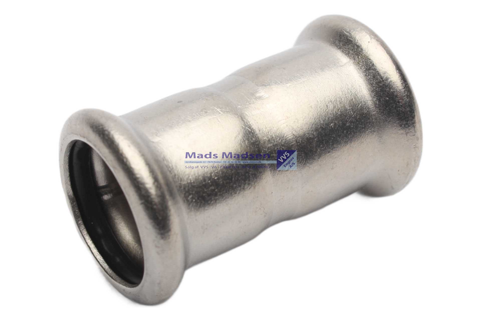 22mm RacMet RF/SF pres dobb. muffe pm/pm M-bakke 316L