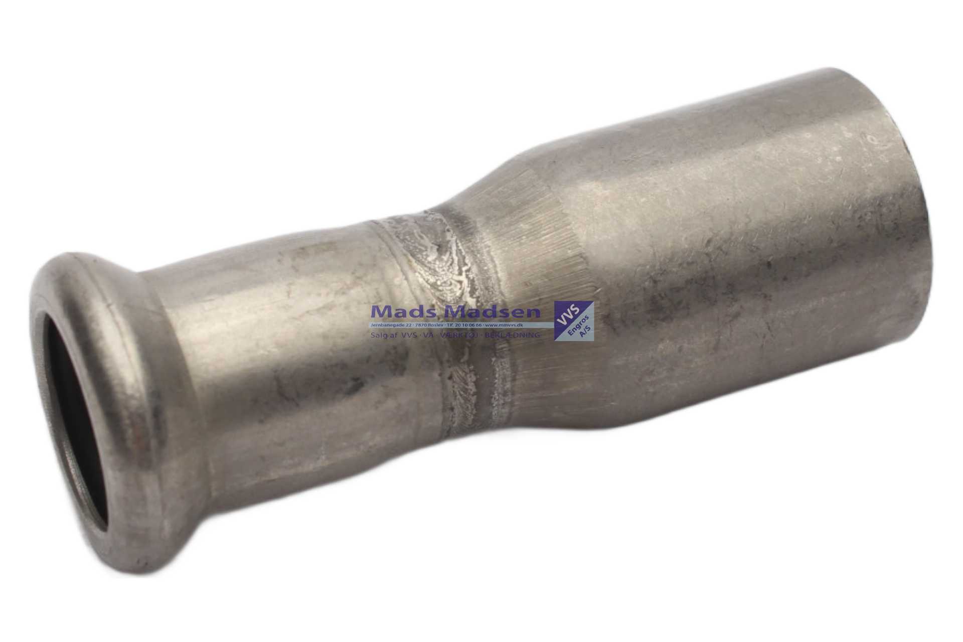 54 x 22mm RacMet RF/SF pres red. pn/pm M-bakke 316L