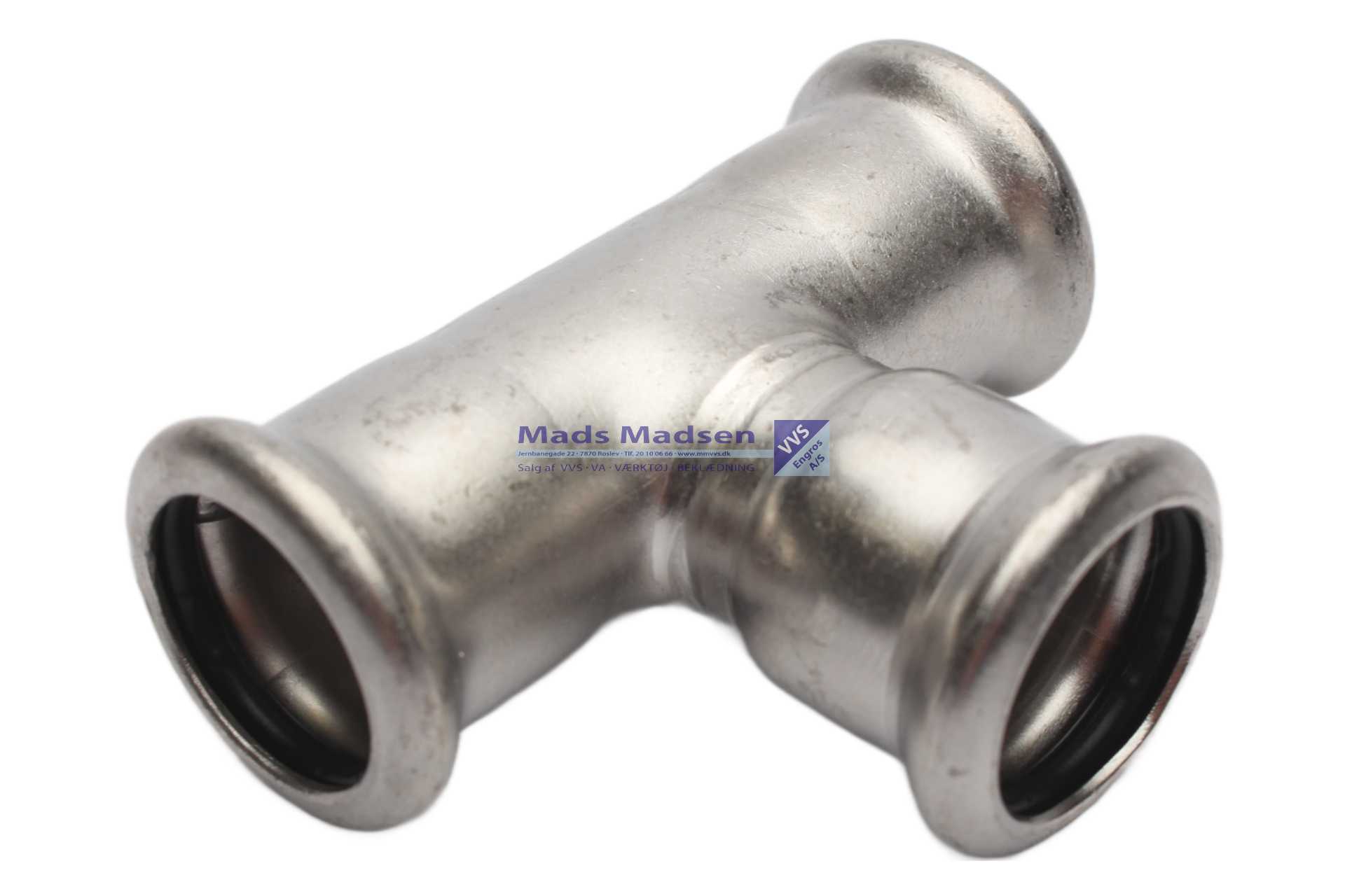 18mm RacMet RF/SF pres tee pm/pm/pm M-bakke 316L