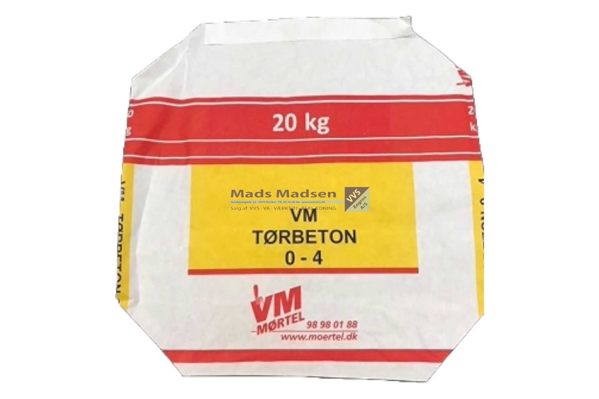 VM Tørbeton 0-4mm 20kg pr. sæk  *NETTOPRIS*