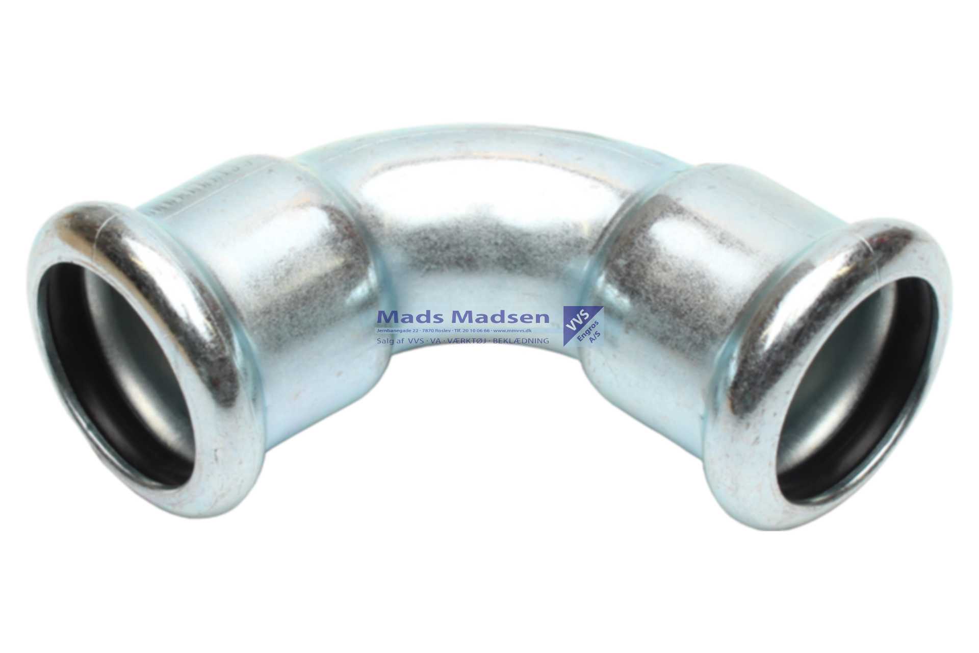 22mm RacMet galv. pres bøjn. pm/pm 90gr M-bakke