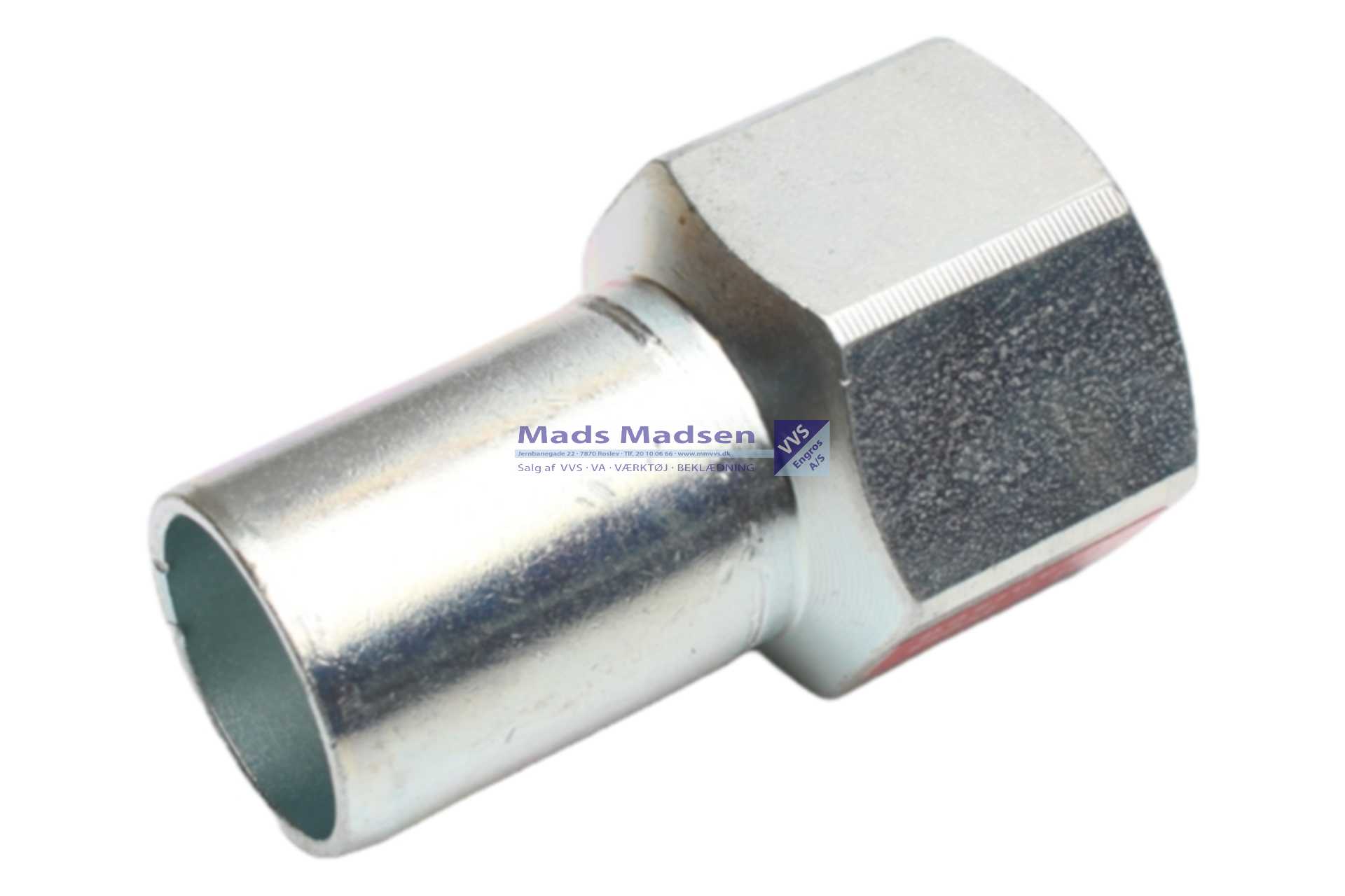 22mm x 1/2" RacMet galv. pres overg. pn/m M-bakke