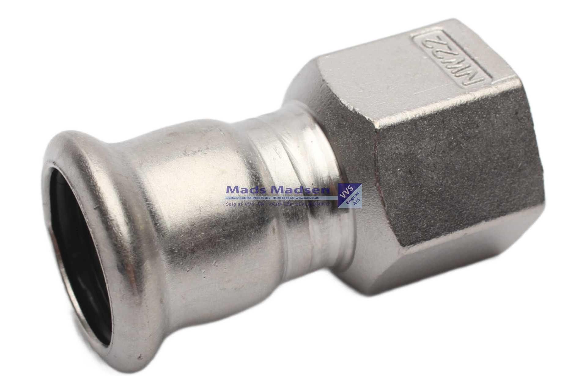 42mm x 1 1/2" RacMet RF/SF pres overg. pm/m M-bakke 316L