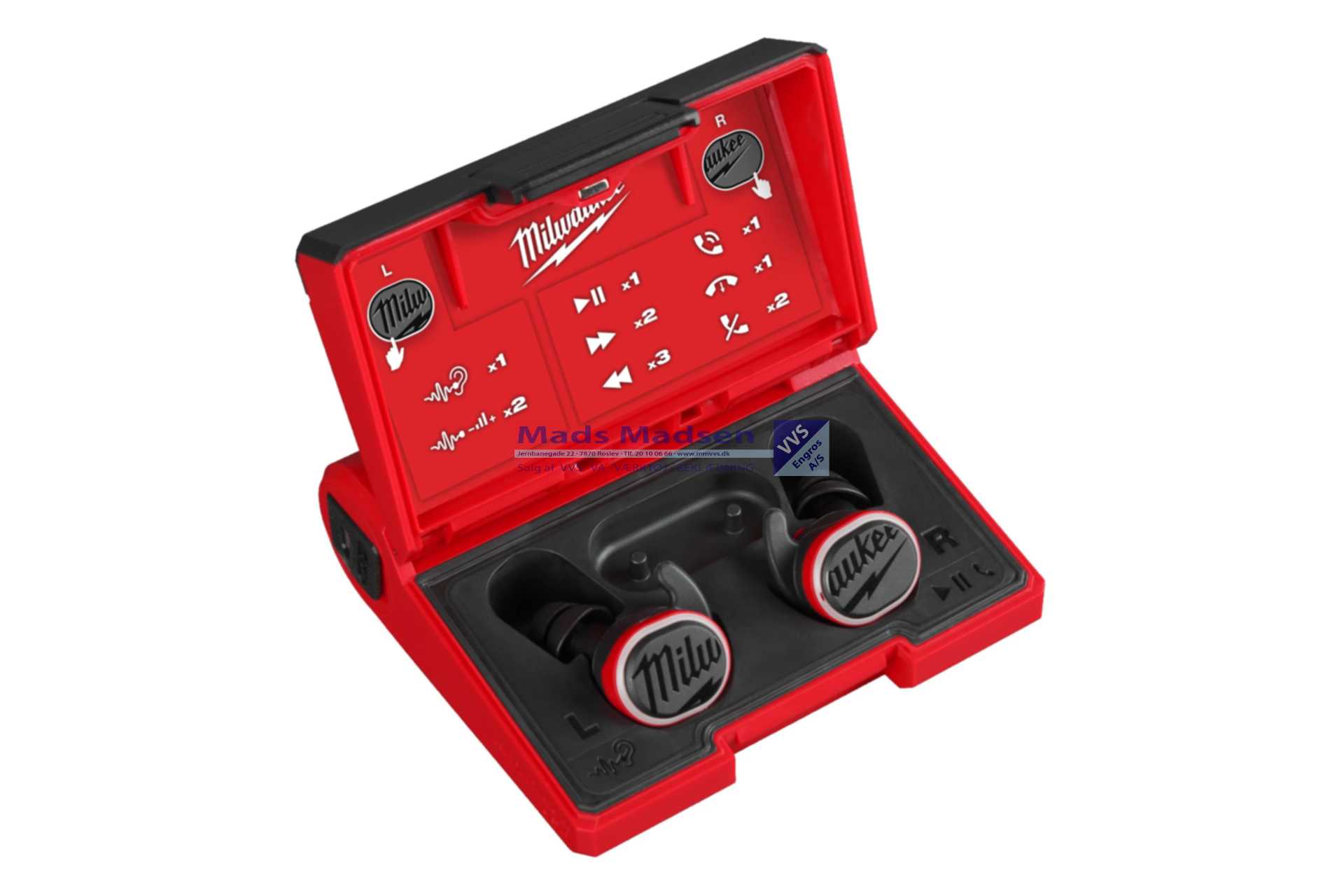 Milwaukee Genopladelige Bluetooth Høreværn L4 RLEPB-301 4933478750 *NETTOPRIS*