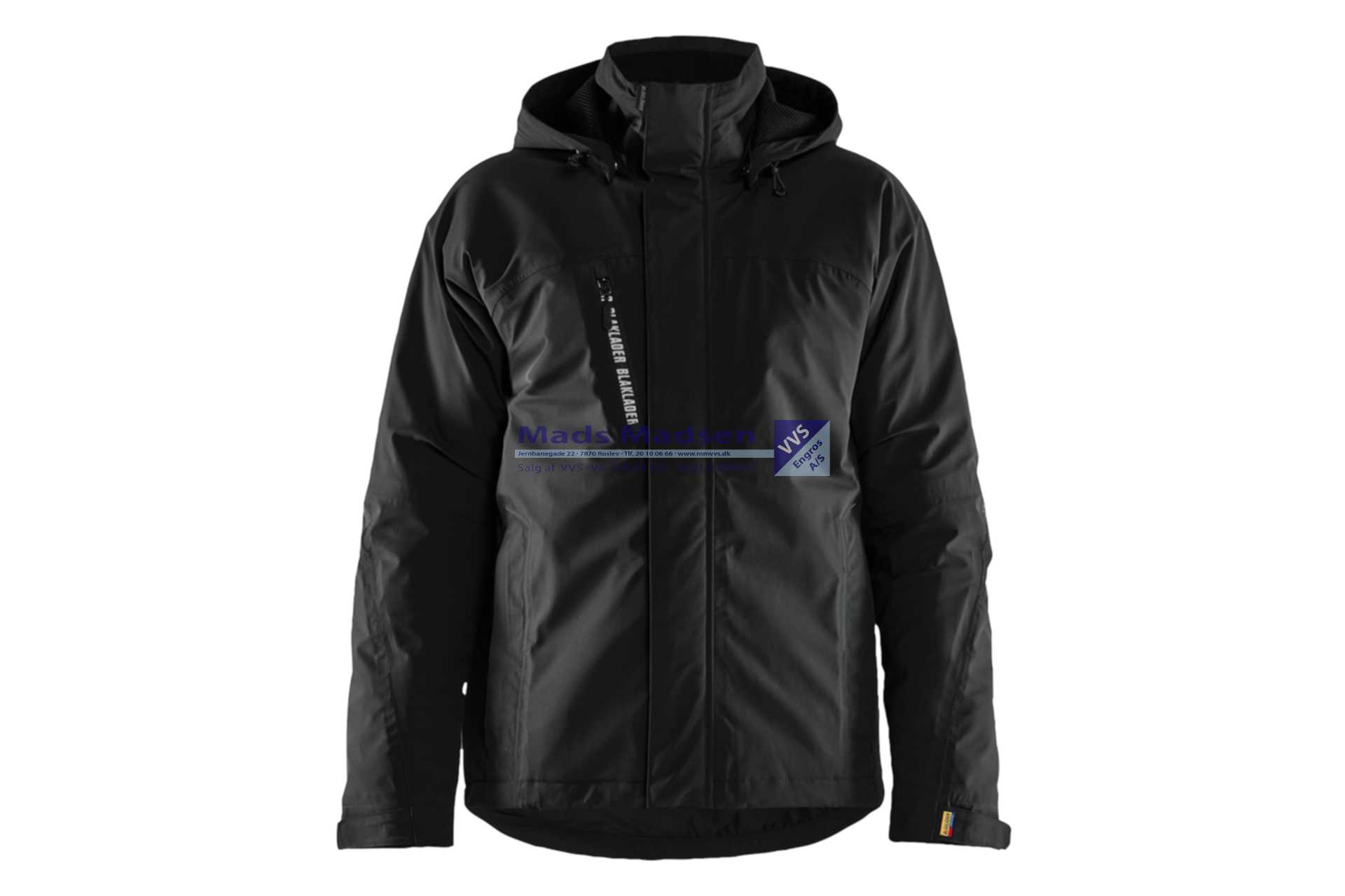 Blåkläder Letforet jakke 4 vejs stretch 4484-1917-9999 sort str. 3XL