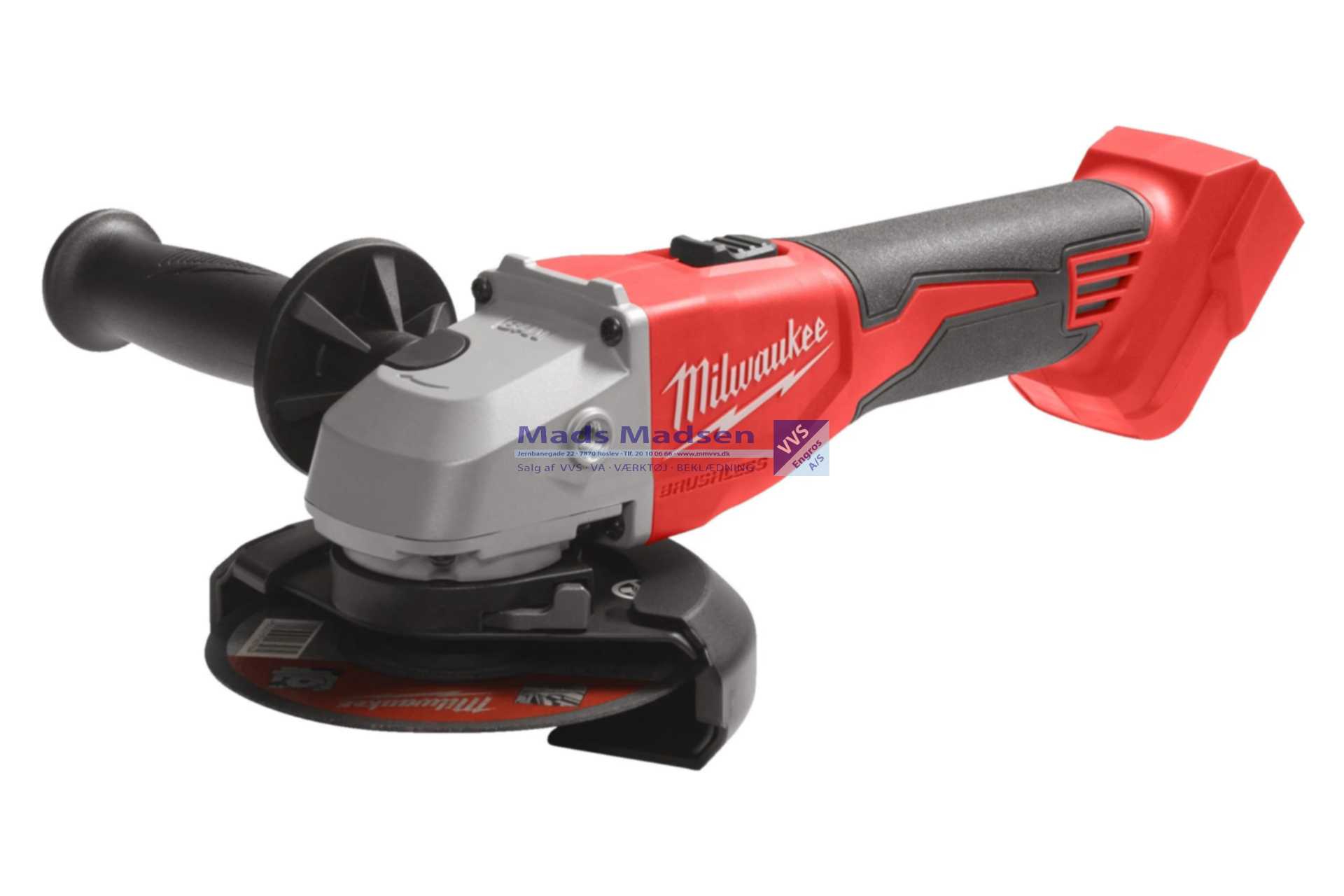 Milwaukee M18 Kulfri BLSAG125XPD-0 akku vinkelsliber 125mm Solo 4933492645 (K) *NETTOPRIS*