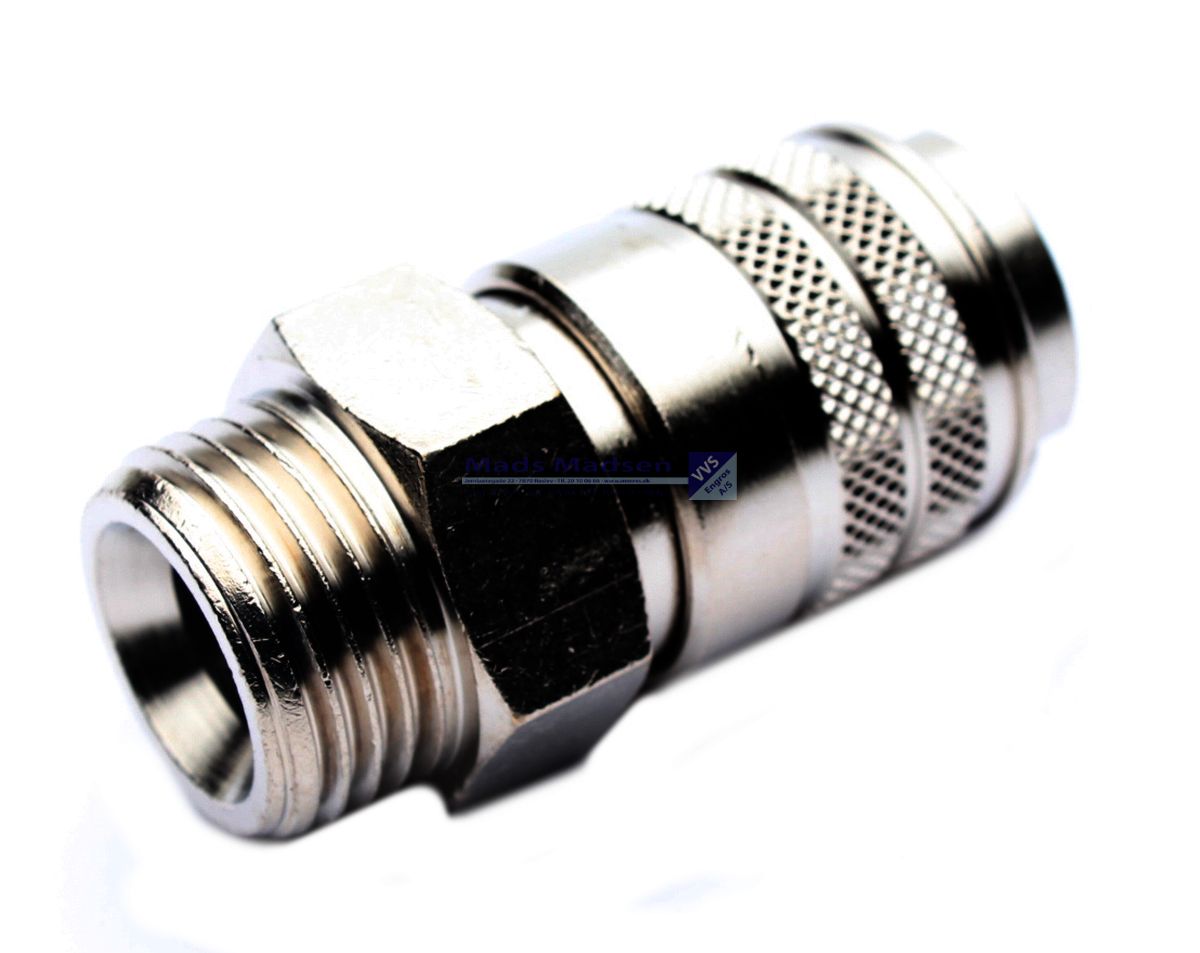 Luft kobling 1/4" nippel