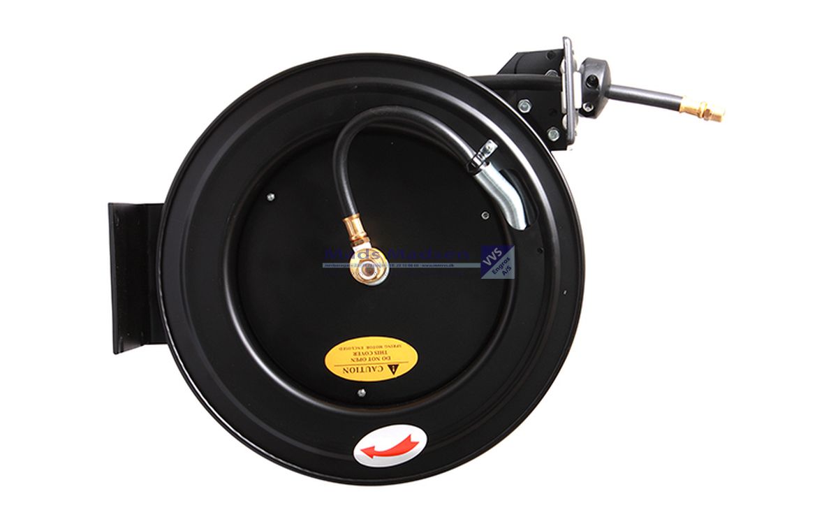 Flair aut.slangeopruller luft 20 bar 3/8" x 15 mtr. 85450 m/ åbent stålhus *NETTOPRIS*