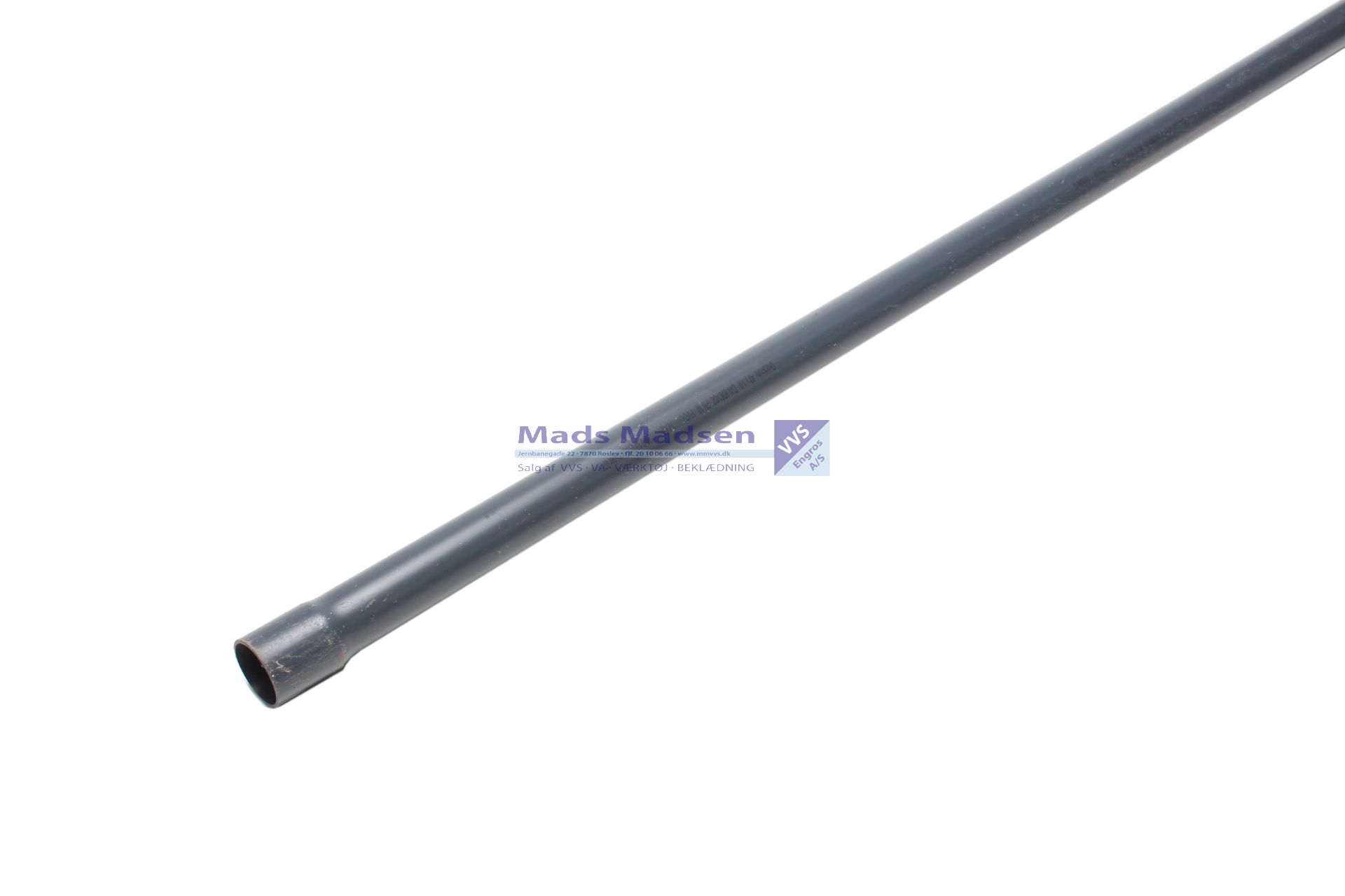 32mm pvc rør m/kl. muf PN10 5 mtr/lgd