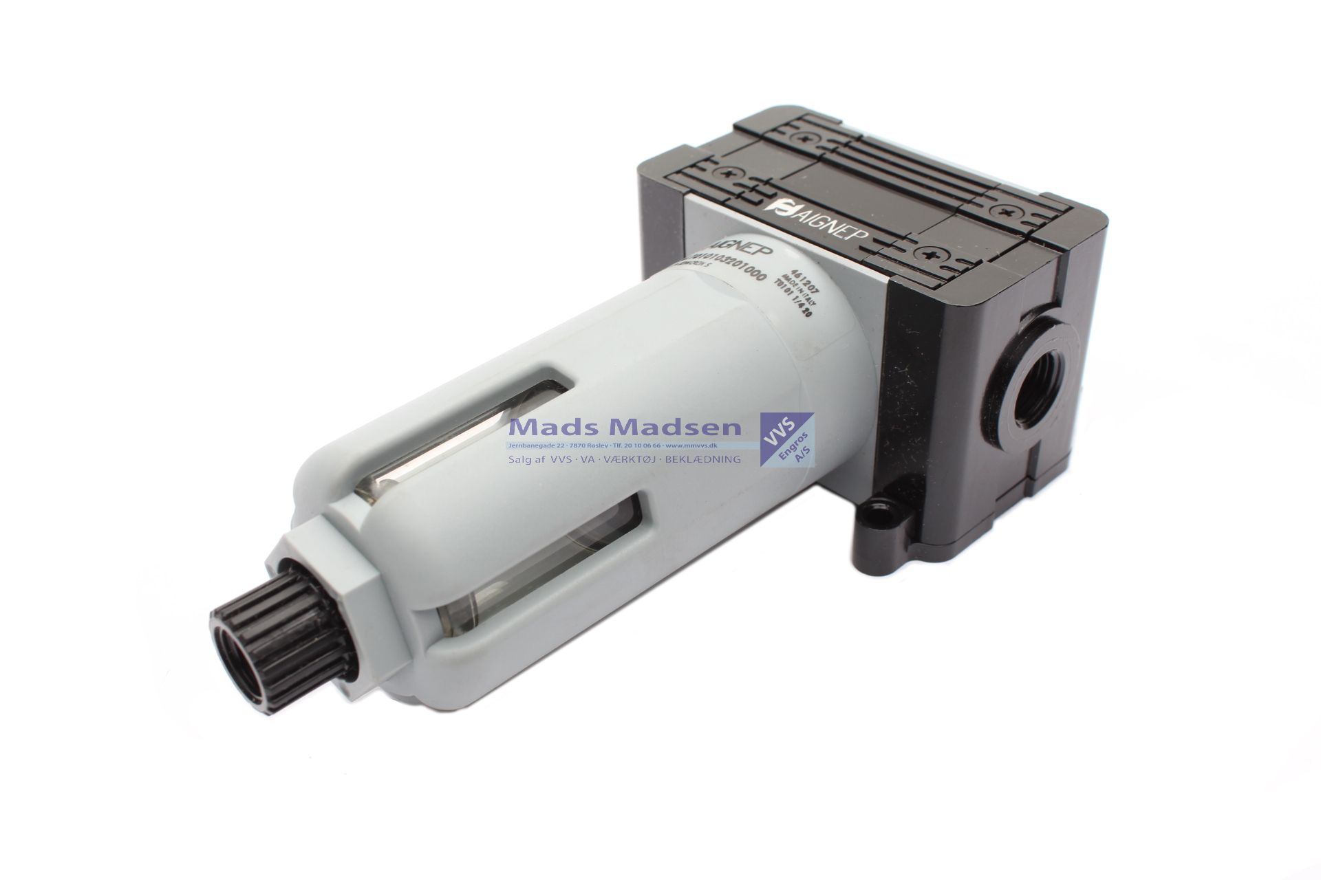 1/2" trykluftfilter/vandudskiller 20 my 46 cm3