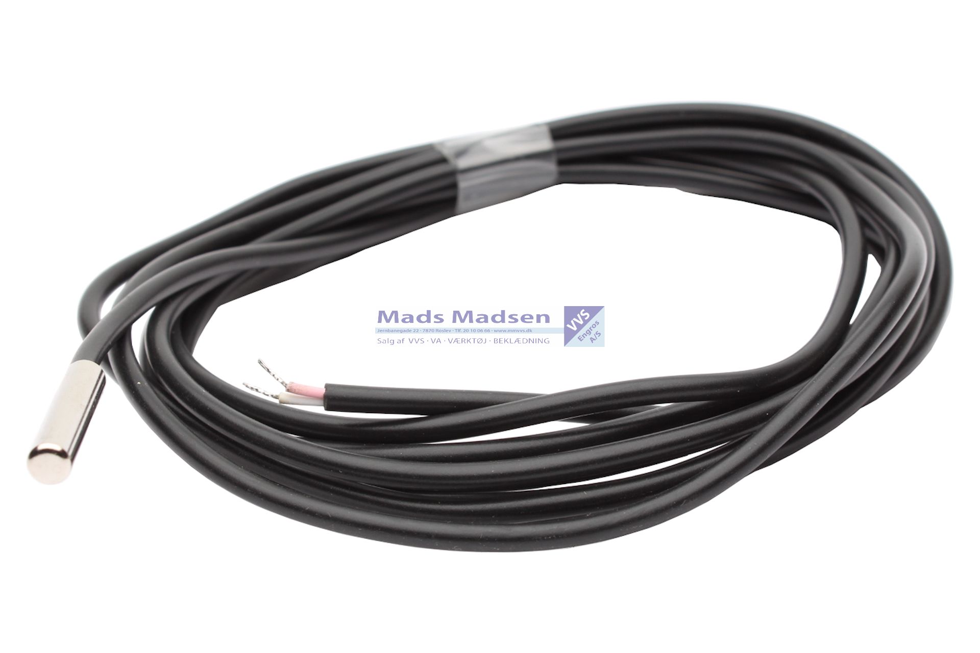 Scotte røgføler 2,5 mtr. NTC i metalhus, max 200gr. 300065 f/Scotte, Scotte+ og RTB