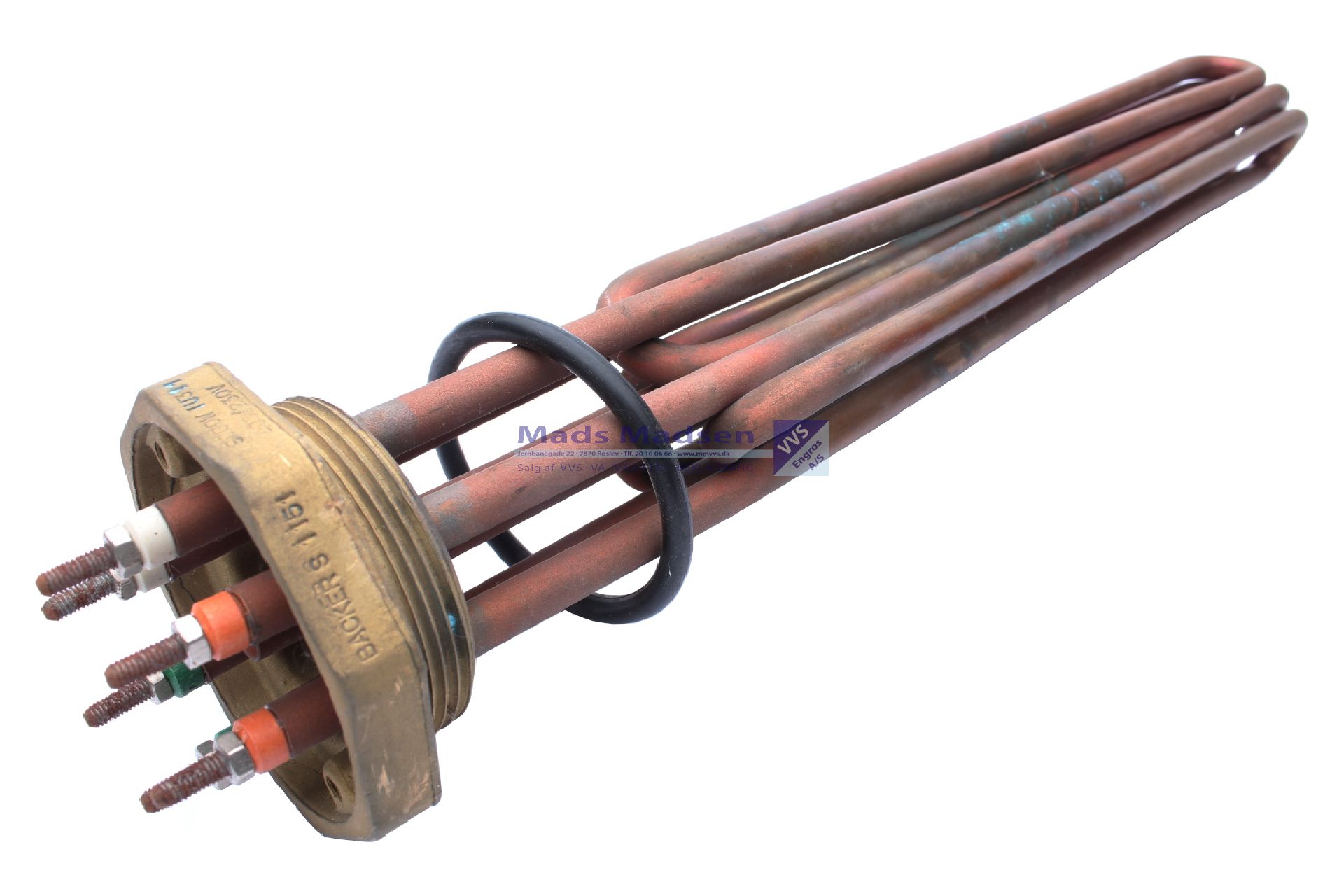 Vølund 6,0kw el-patron 2" m/termostat 624365