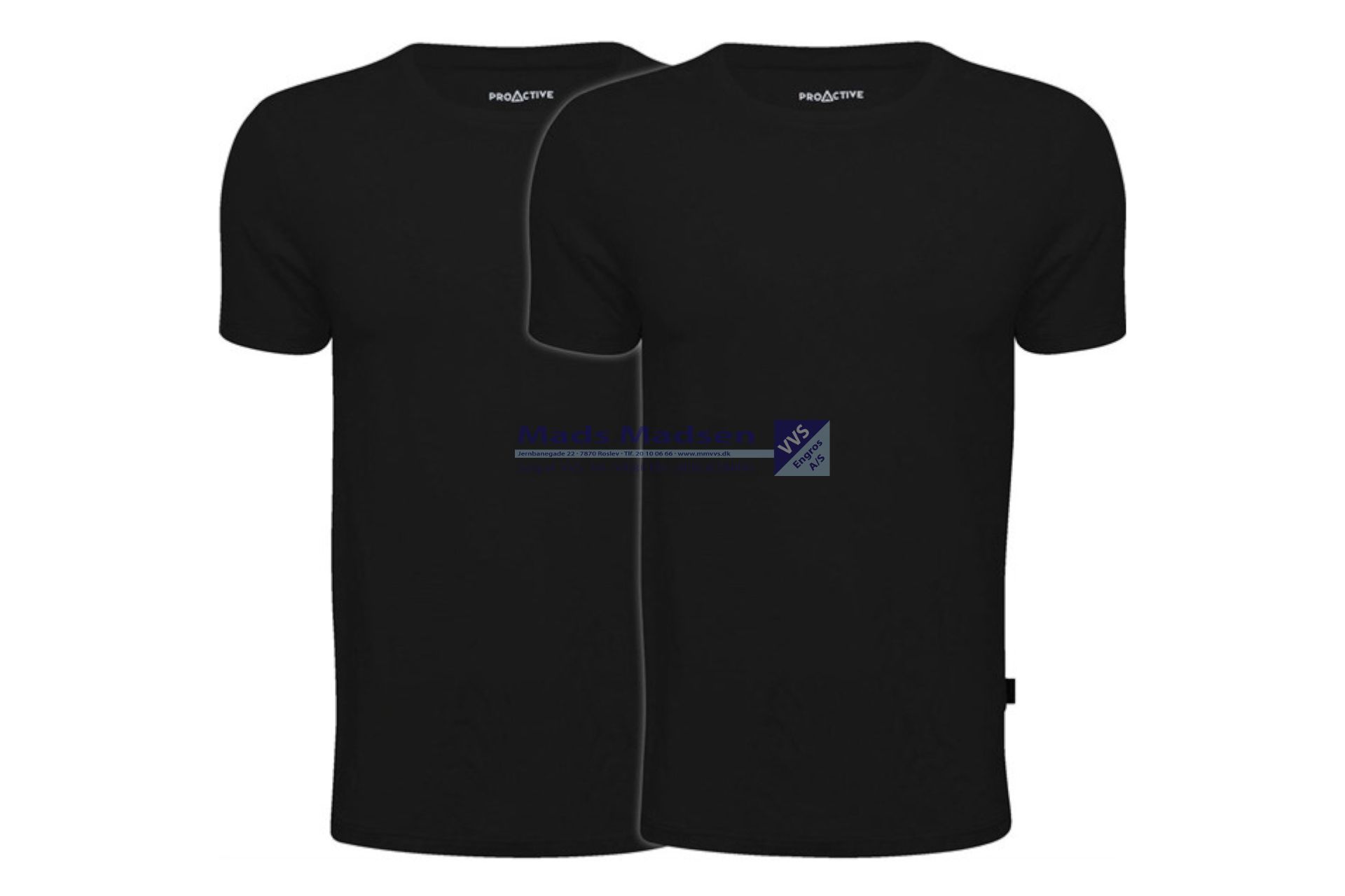 ProActive JBS Bamboo t-shirt 2 pk 466 02 10 sort str. XXL *NETTOPRIS* (S)