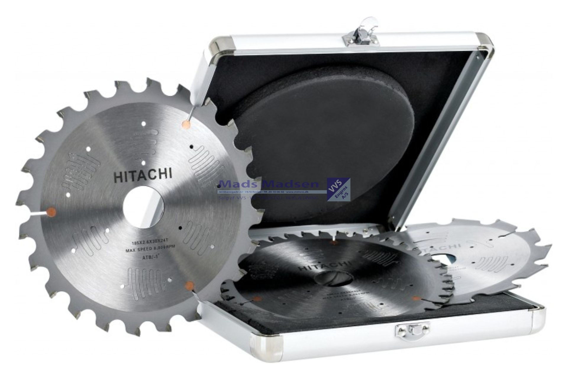 Rundsavklinger i alu.kuffert 3 stk - 190 x 2,0mm Ø20 18-24-40 td. Træ *OUTLET*