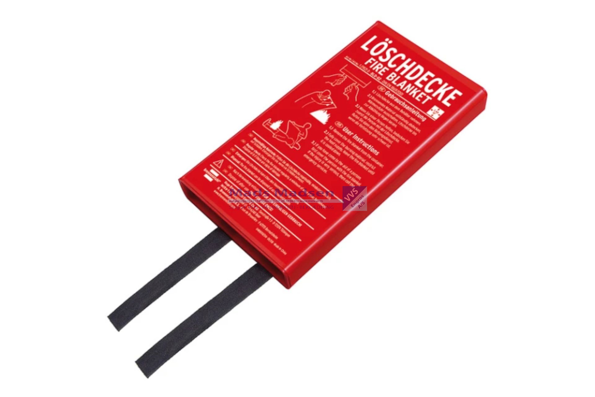 Brandtæppe 120 x 120 cm 550°  Godk.efter EN 1869:2001