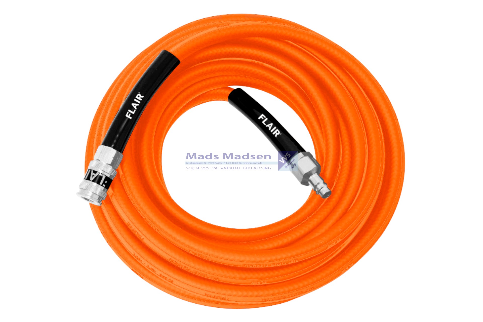 3/8" Flair TORNADO Hyper Flexslange med kobling og nippel á 10 mtr 41410MB