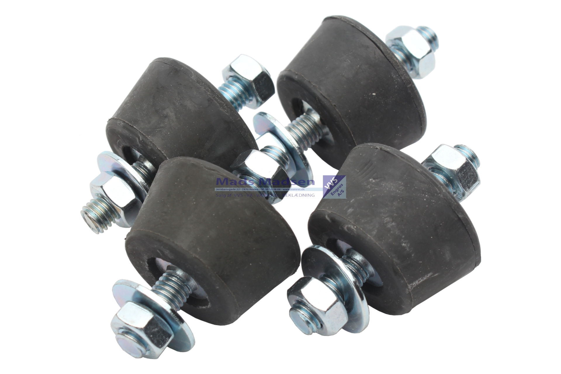Vølund vibrationsdæmperre kit m/4 stk. 8mm gevind 064315