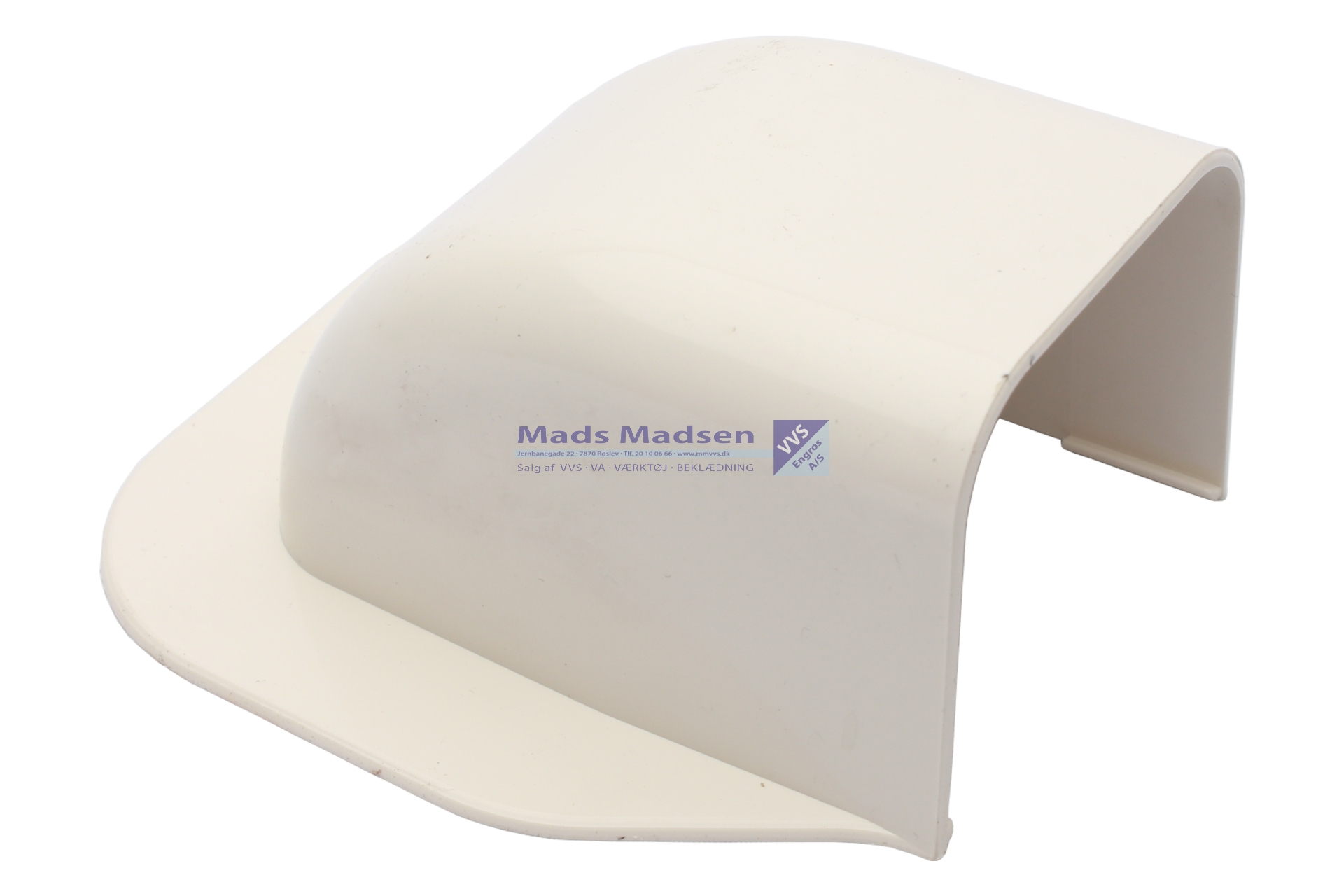 Vølund bøjning væg m/krave RAL9001 064406