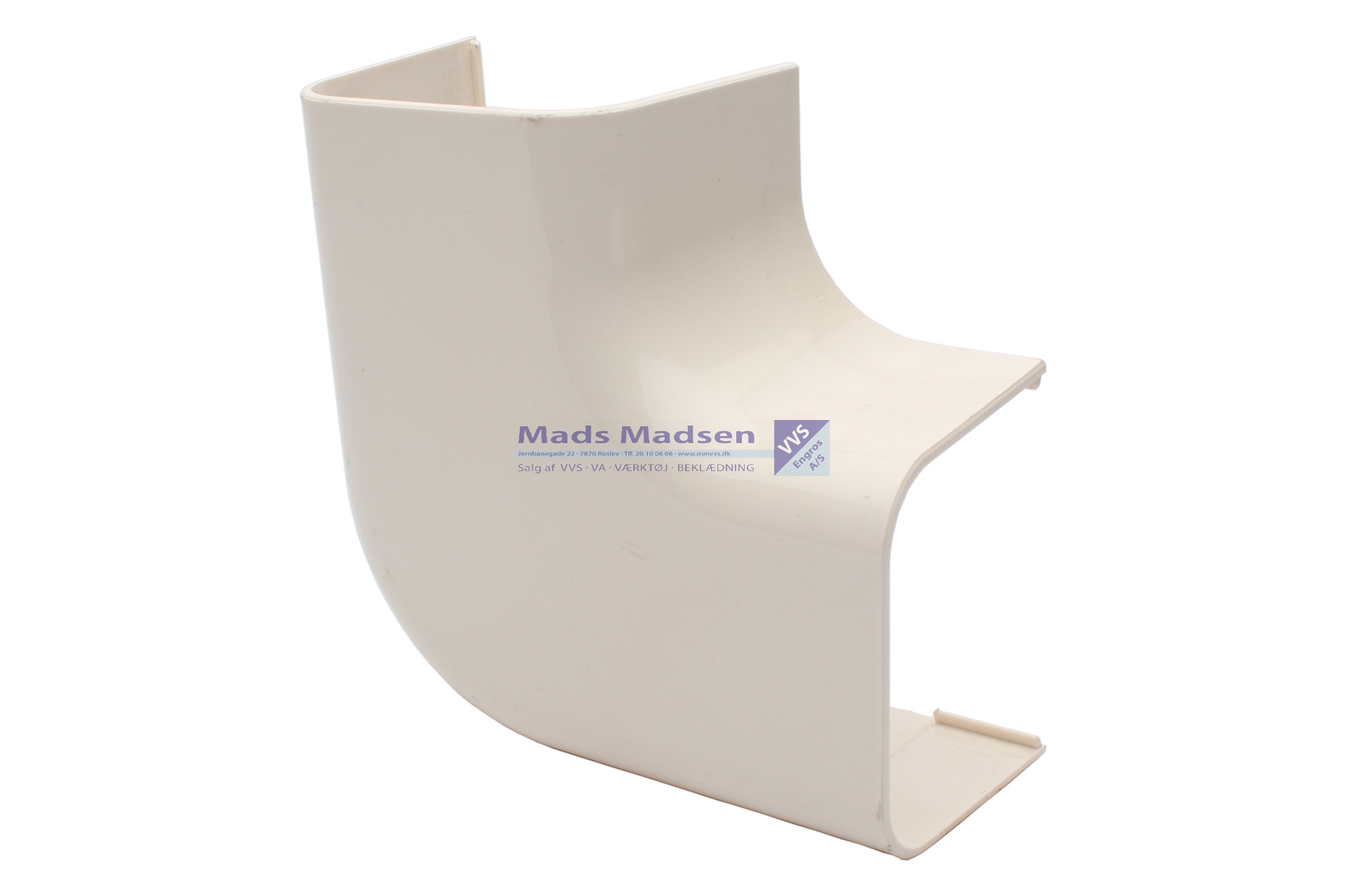 Vølund bøjning flad 90° RAL9001 064407