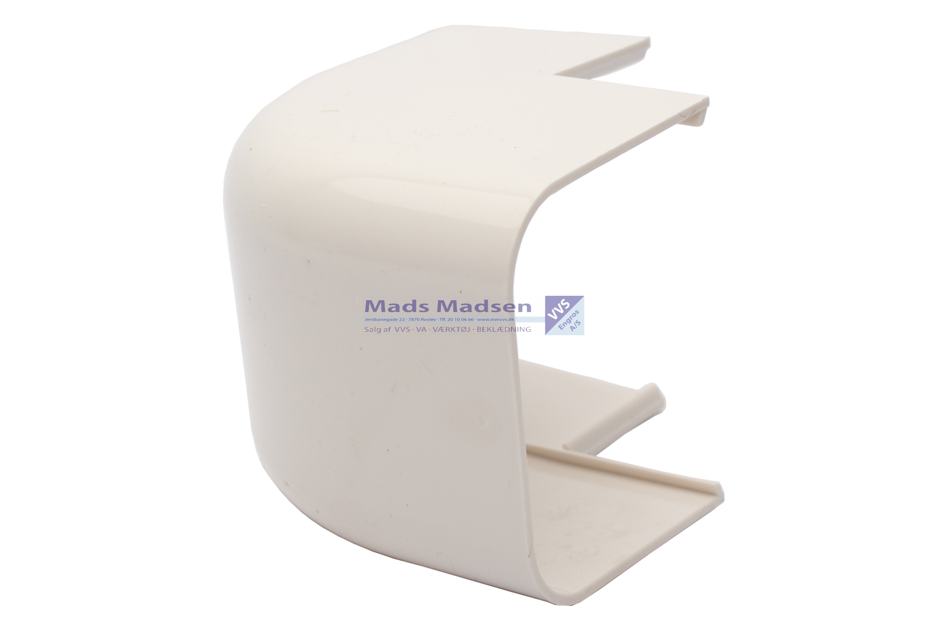 Vølund bøjning albue 90° RAL9001 064408