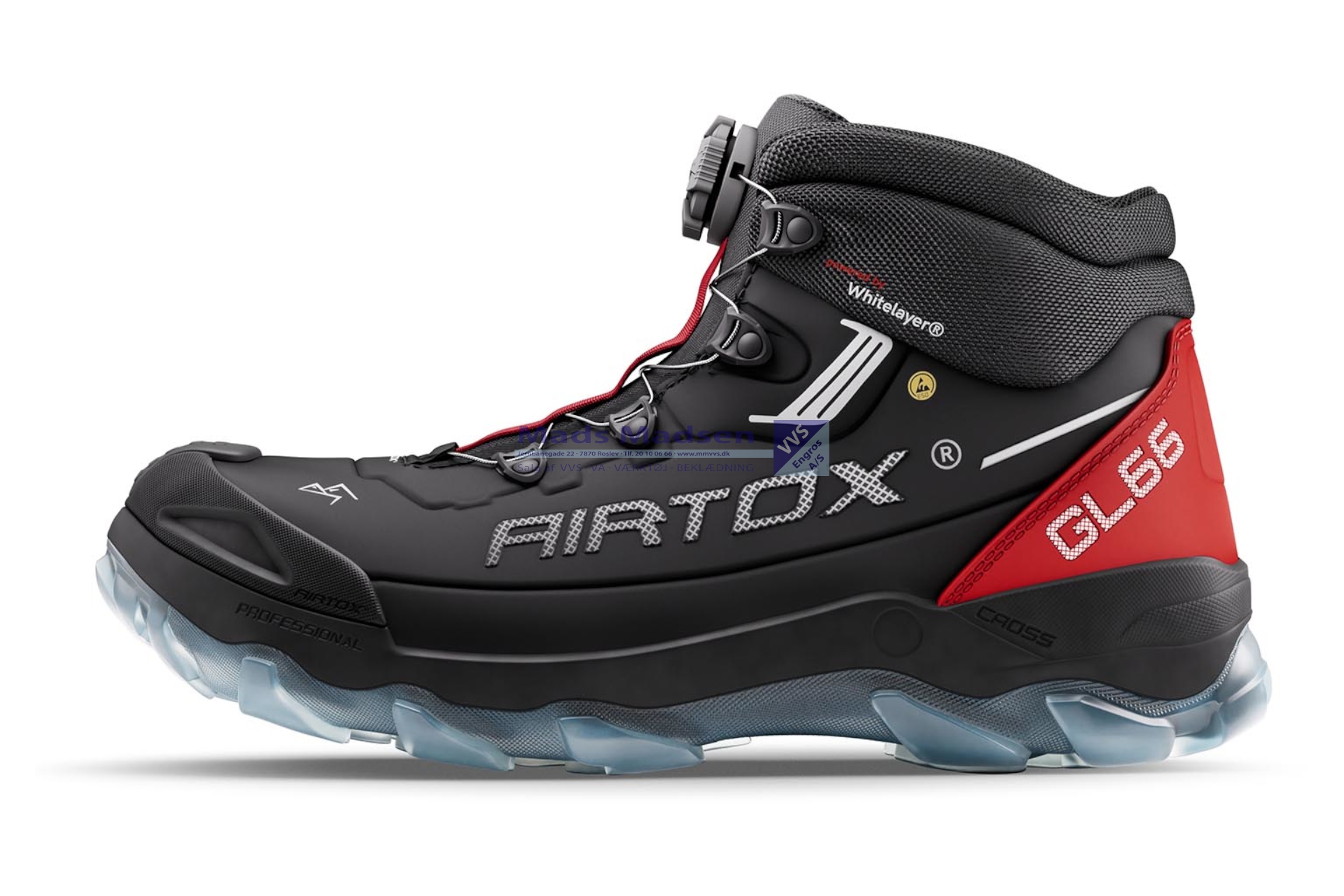 Airtox sikkerhedsstøvlet GL66 ESD Pro wirelukning str. 47