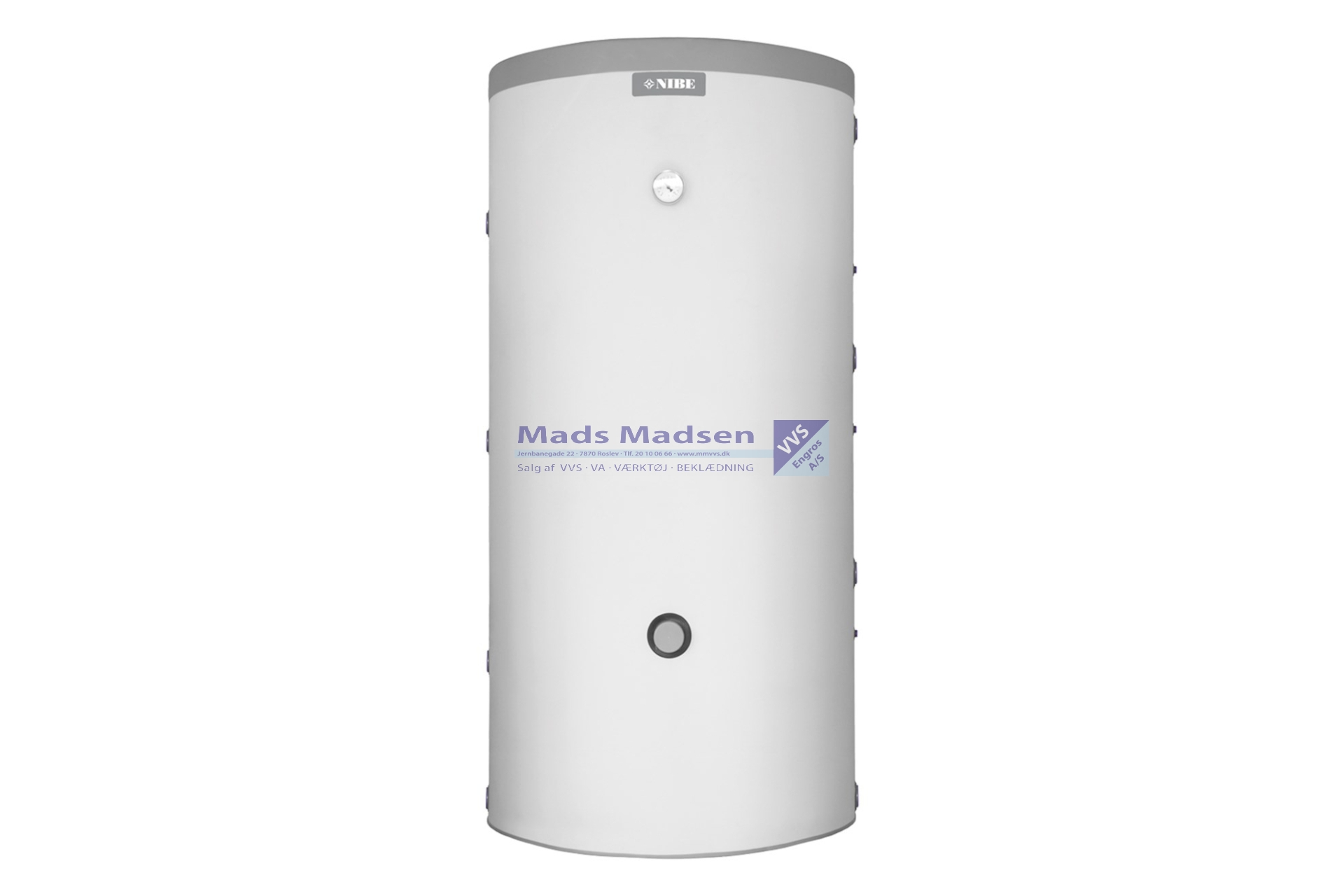 Vølund UKV 20-300 buffebeholder r m/4 x 1 1/2" indv. studser & 2 x 2" indv studs til elpatron eller eks. tilslutning  080013