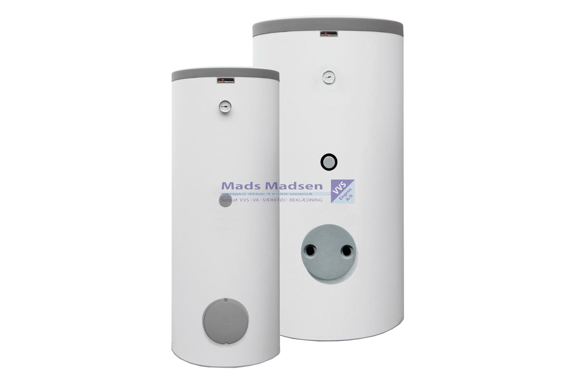 Vølund 500ltr V.V.beholder BA-ST9050 2FE m/2 sprialer f/sol- & centralvarme 080108 (S)