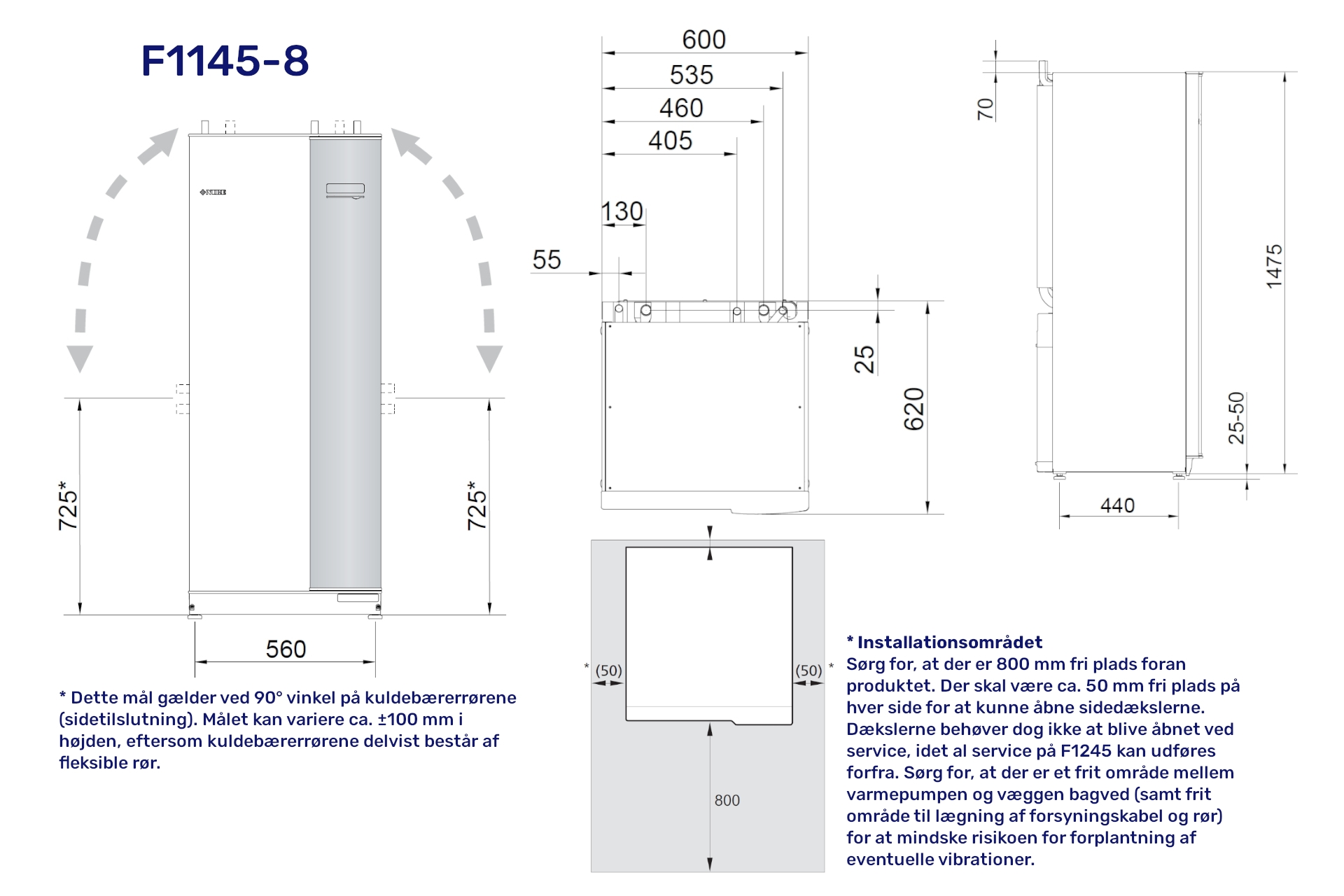 Vølund F1145 jordvarmepumpe 8 KW 065549 (S) - Billede 2